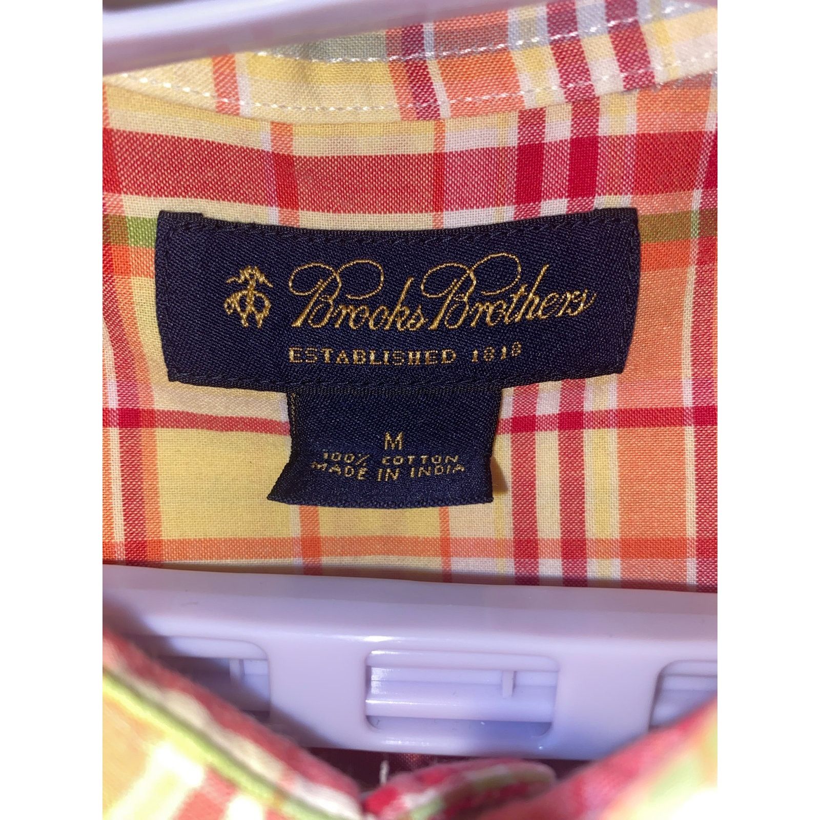 Brooks Brothers Brooks Brothers Mens Plaid Buttondown Shirt Size US M / EU 48-50 / 2 - 3 Thumbnail