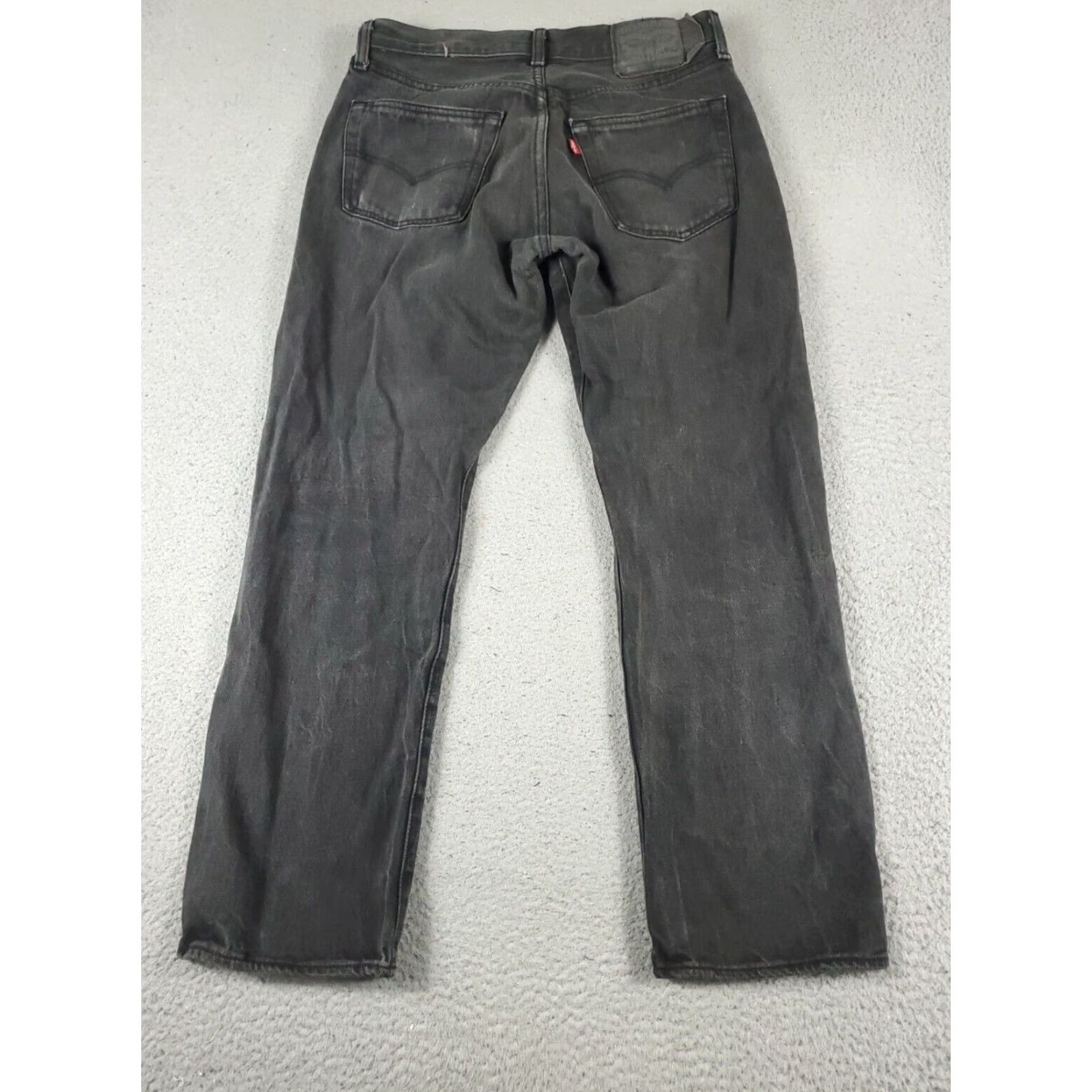 Levi's Mens Levis 501 Jeans Gray Straight Leg Size 32x28 XL Extra Large Denim Pants Size US 32 / EU 48 - 7 Thumbnail