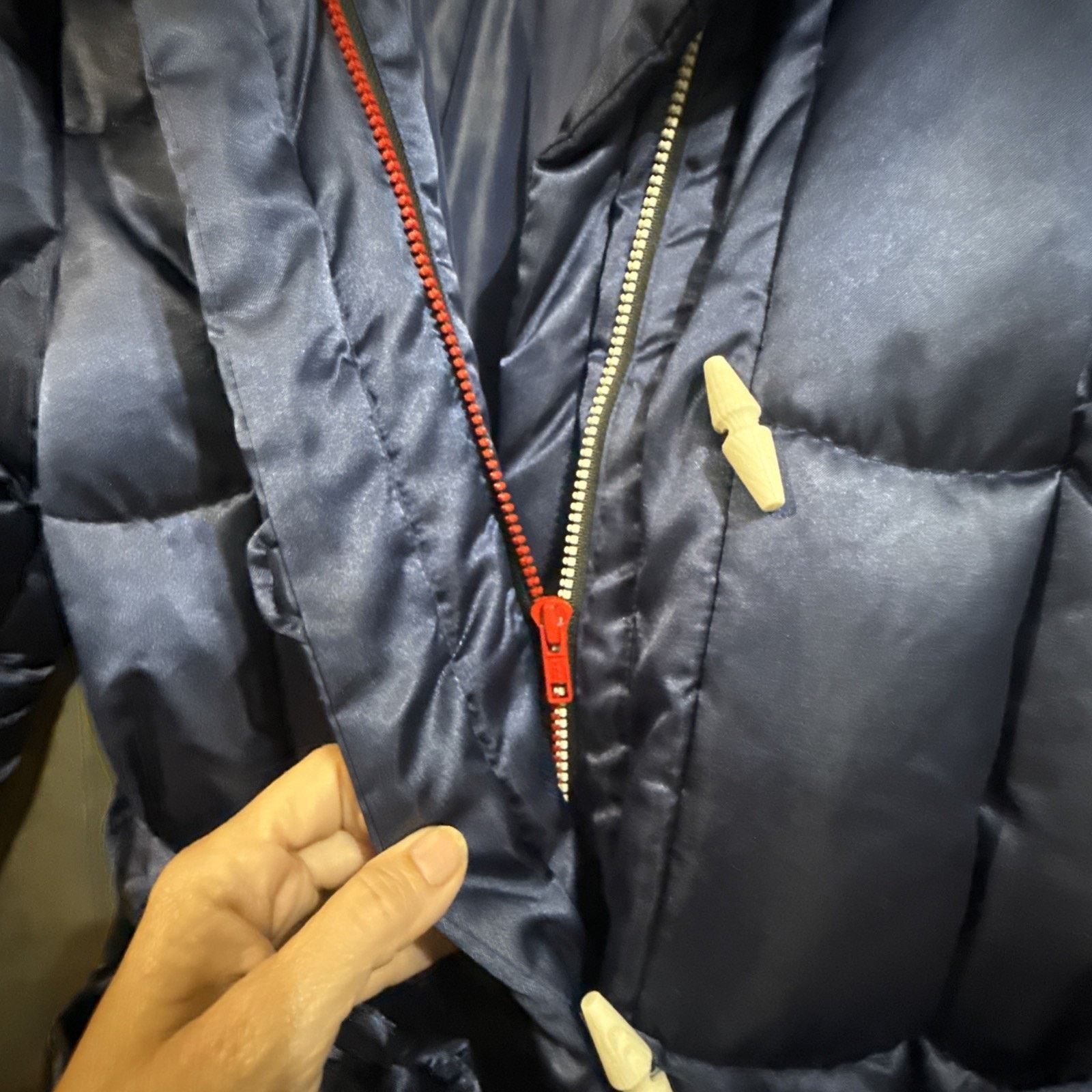 & Other Stories Vtg 90’s Yililan Chinese Womens M/S Puffer Down Navy Parka Size S / US 4 / IT 40 - 8 Thumbnail