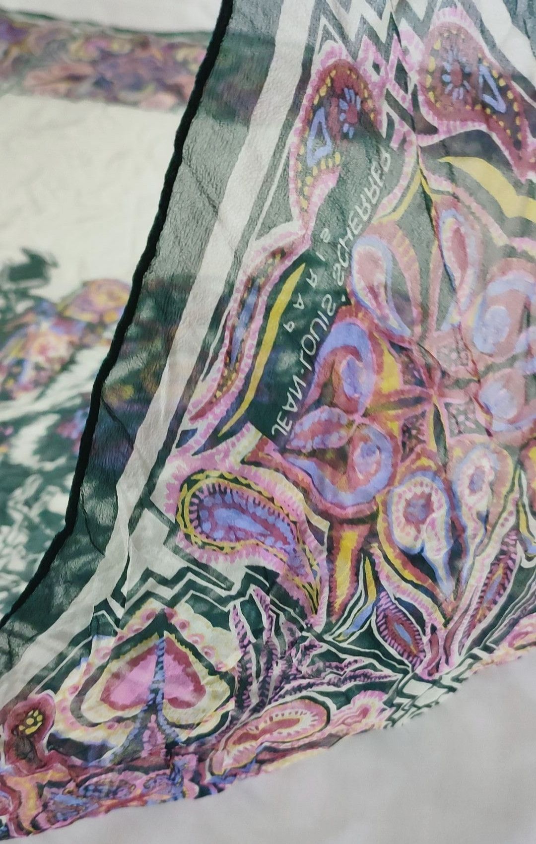 Jean-Louis Scherrer Jean-Louis Paris Silk Scarf Size ONE SIZE - 5 Thumbnail