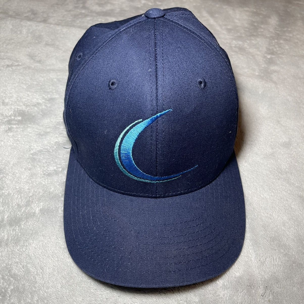Port Authority Vintage Port Authority Flexfit Hat Blue Cap L/XL Mens Y2K Size ONE SIZE - 1 Thumbnail
