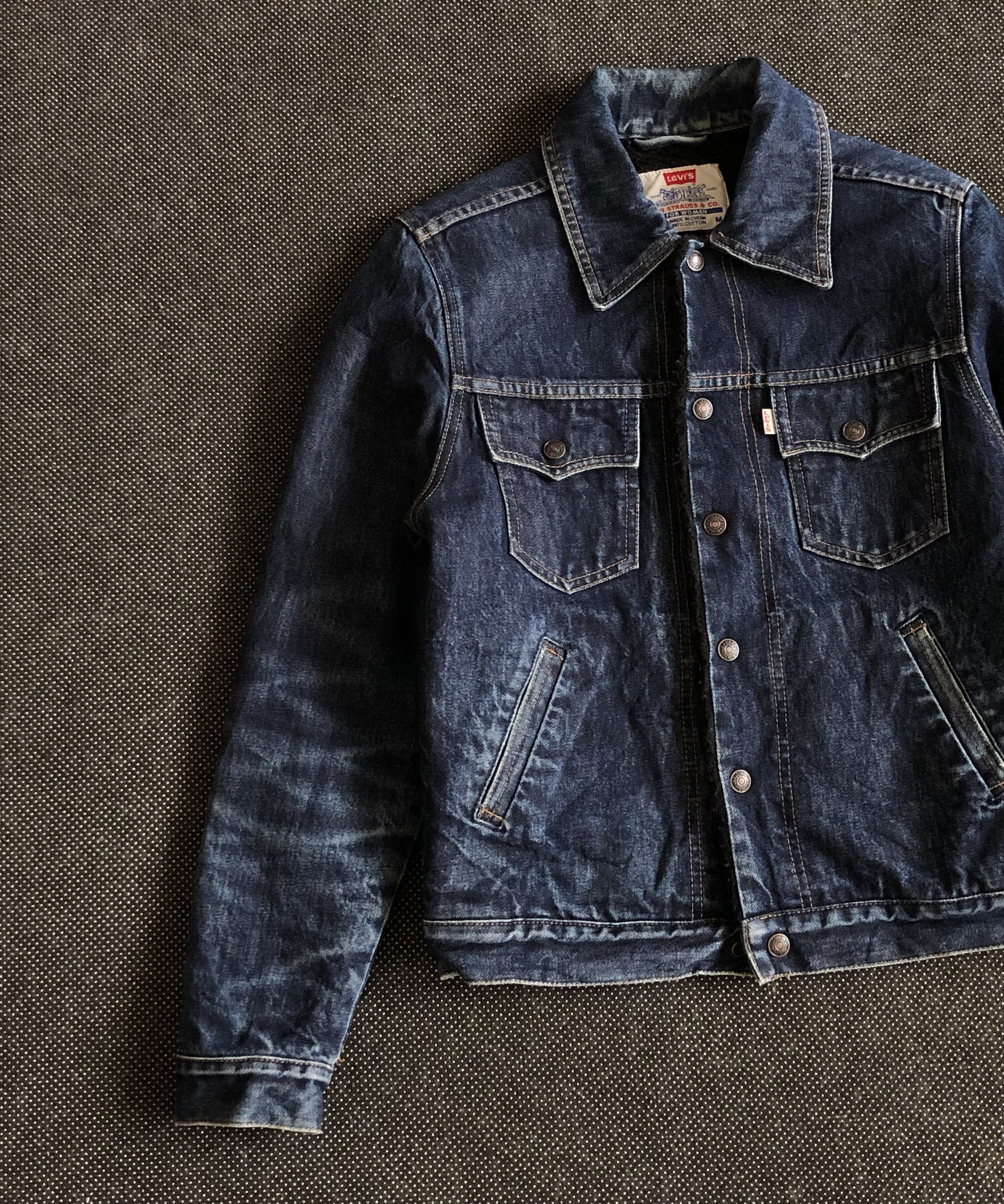 Levi's VINTAGE 1998 LEVIS SHERPA DENIM JACKET Size S / US 4 / IT 40 - 5 Thumbnail