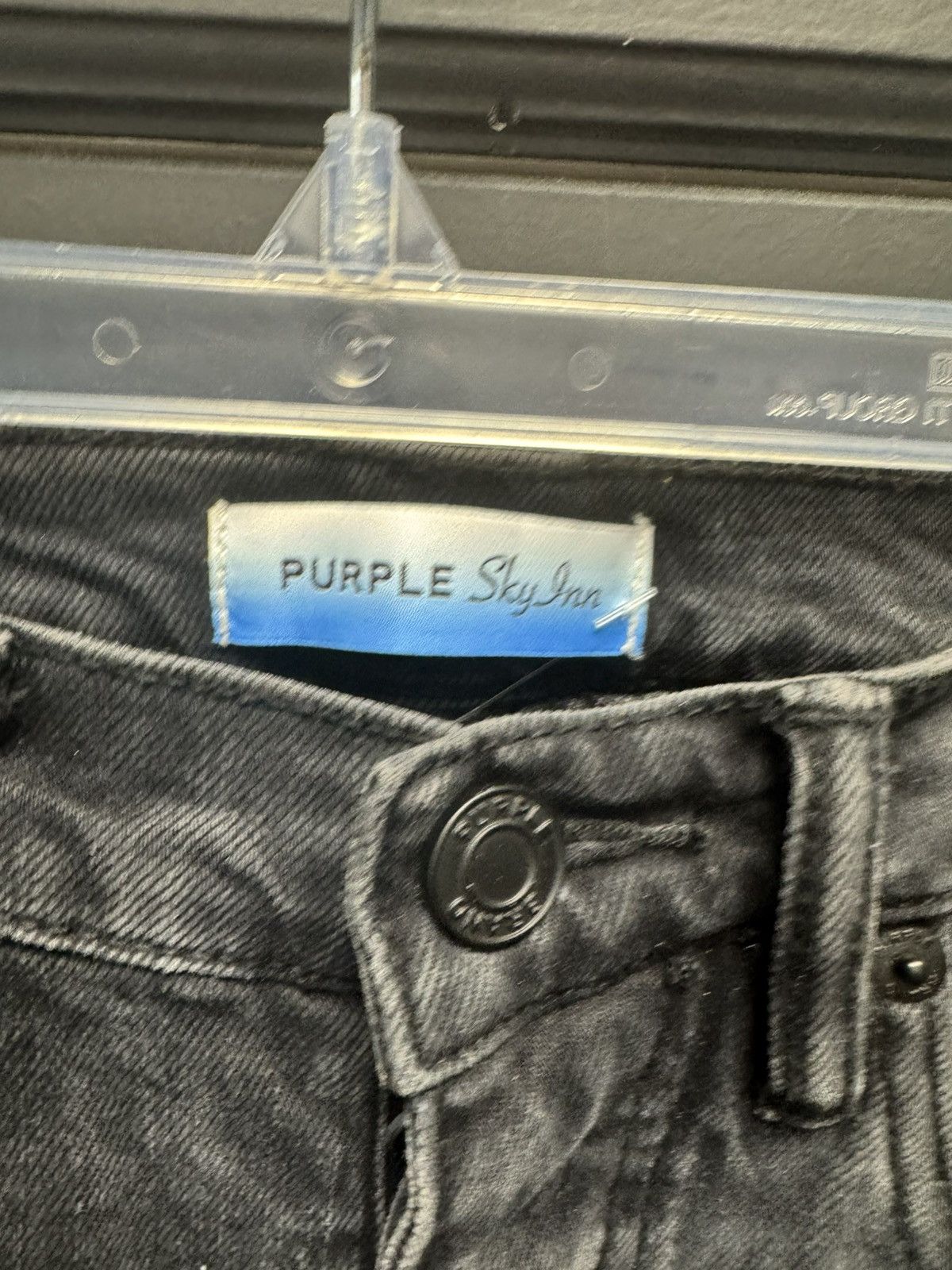 Purple Brand PURPLE BRAND x Blue Sky Inn Low Rise Skinny Jeans Black Size US 29 - 3 Thumbnail