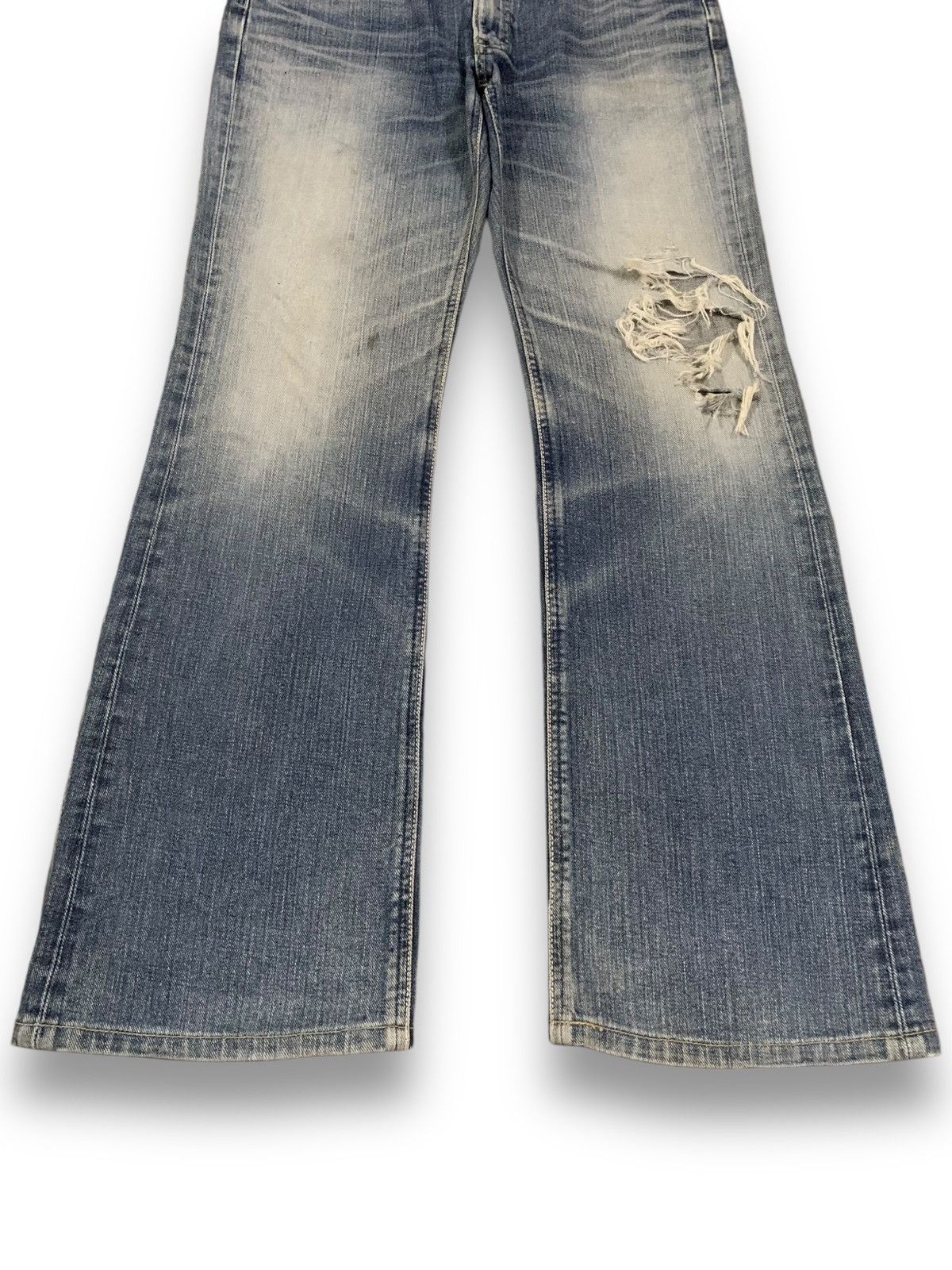 Lee Vintage Lee Cowboy Sanforized Distressed Flared Jeans Size US 31 - 9 Thumbnail