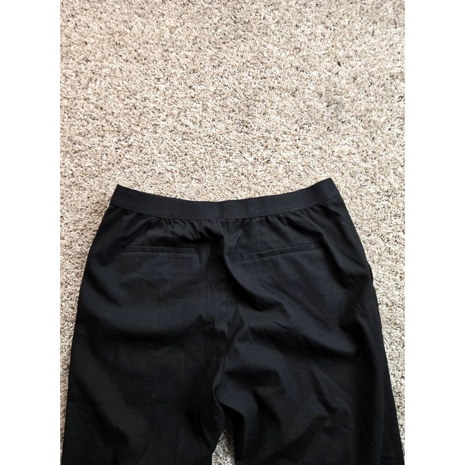 Uniqlo Uniqlo Chino Pants Womens Medium Black Pull On Elastic Waist Flat Front Stretch Size 32" / US 10 / IT 46 - 4 Thumbnail