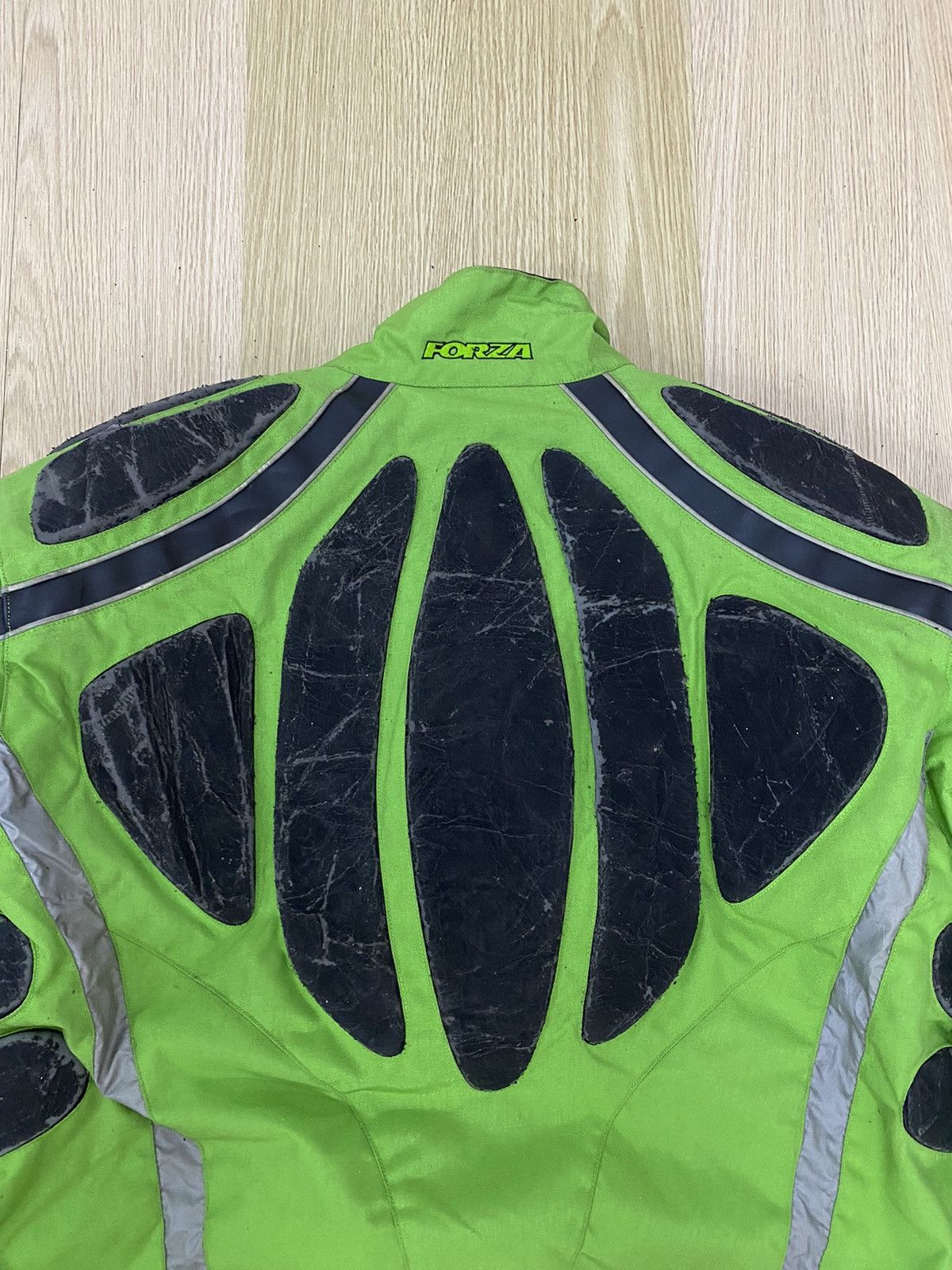 Japanese Brand Forza International Patch Leather Motorcycle Hear Jacket Size US L / EU 52-54 / 3 - 10 Thumbnail