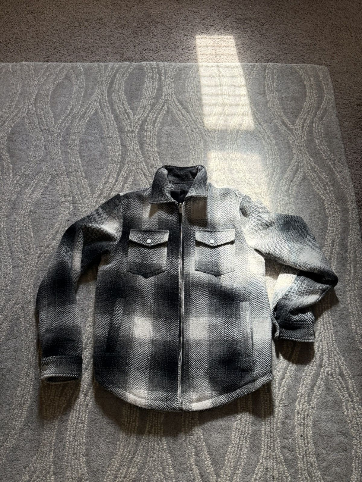 Richie Le Collection Richie Le Flannel shirt Jacket Wool Size Medium Size US M / EU 48-50 / 2 - 1 Thumbnail