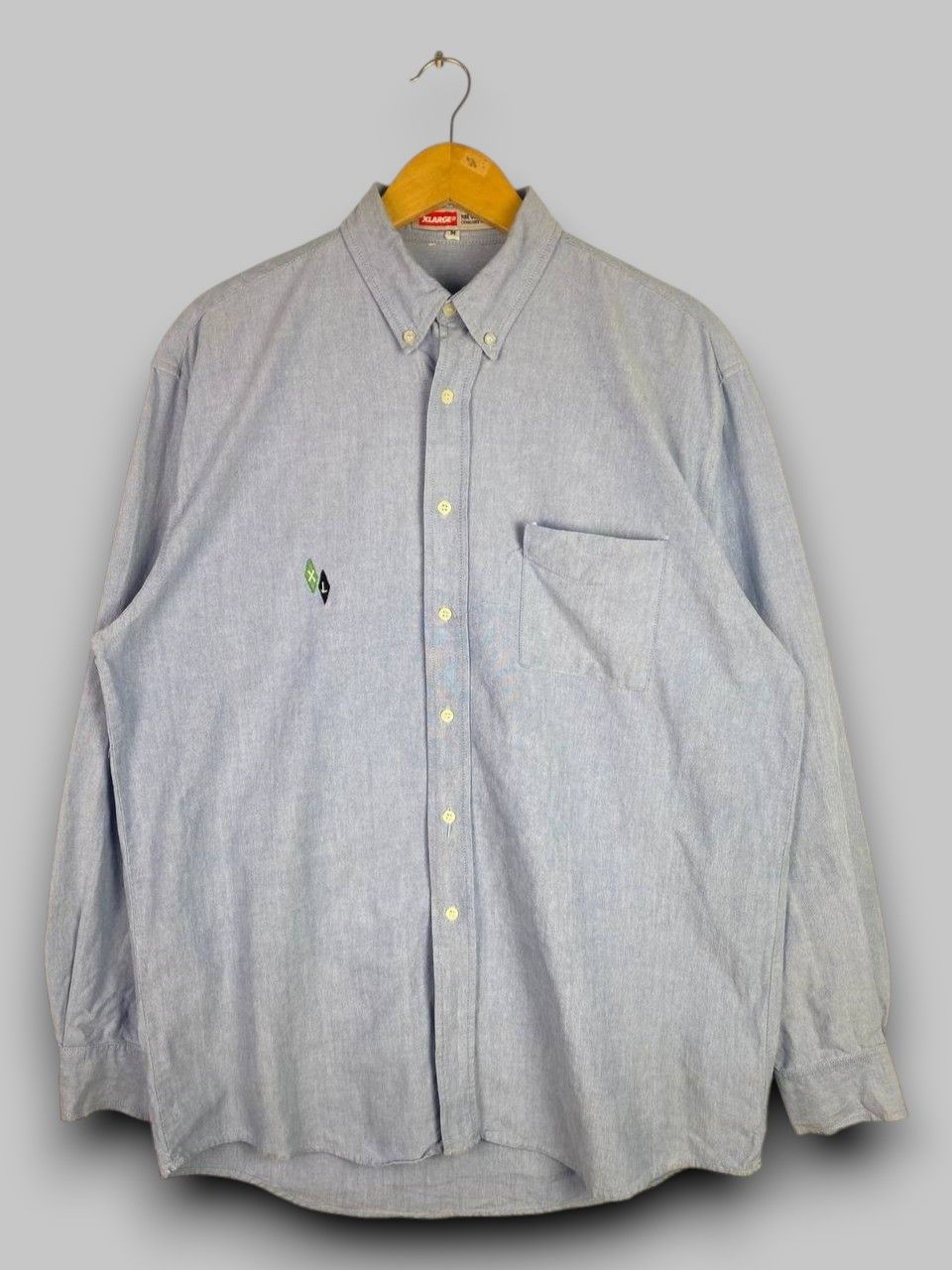 Xlarge xlarge denim shirt embroided logo distressed Size US M / EU 48-50 / 2 - 1 Thumbnail