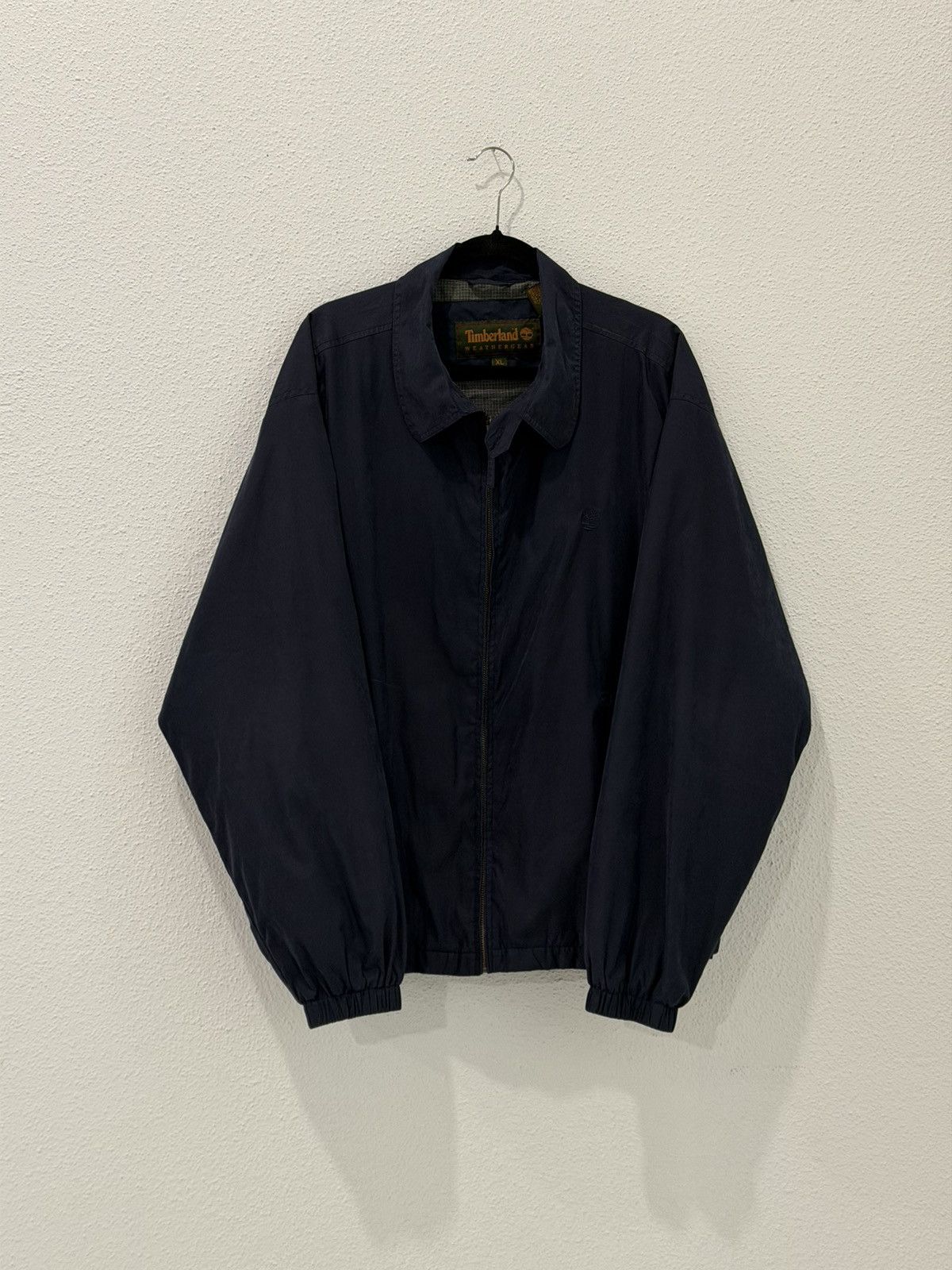 Timberland Vintage 90s Timberland Weathergear DarkBlue Bomber Jacket XL Size US XL / EU 56 / 4 - 1 Thumbnail