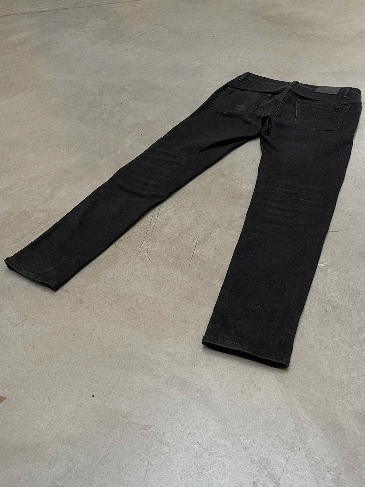 Marcelo Burlon Marcelo Burlon Distressed Black Denim Jeans 30 Italy Size US 30 / EU 46 - 4 Thumbnail