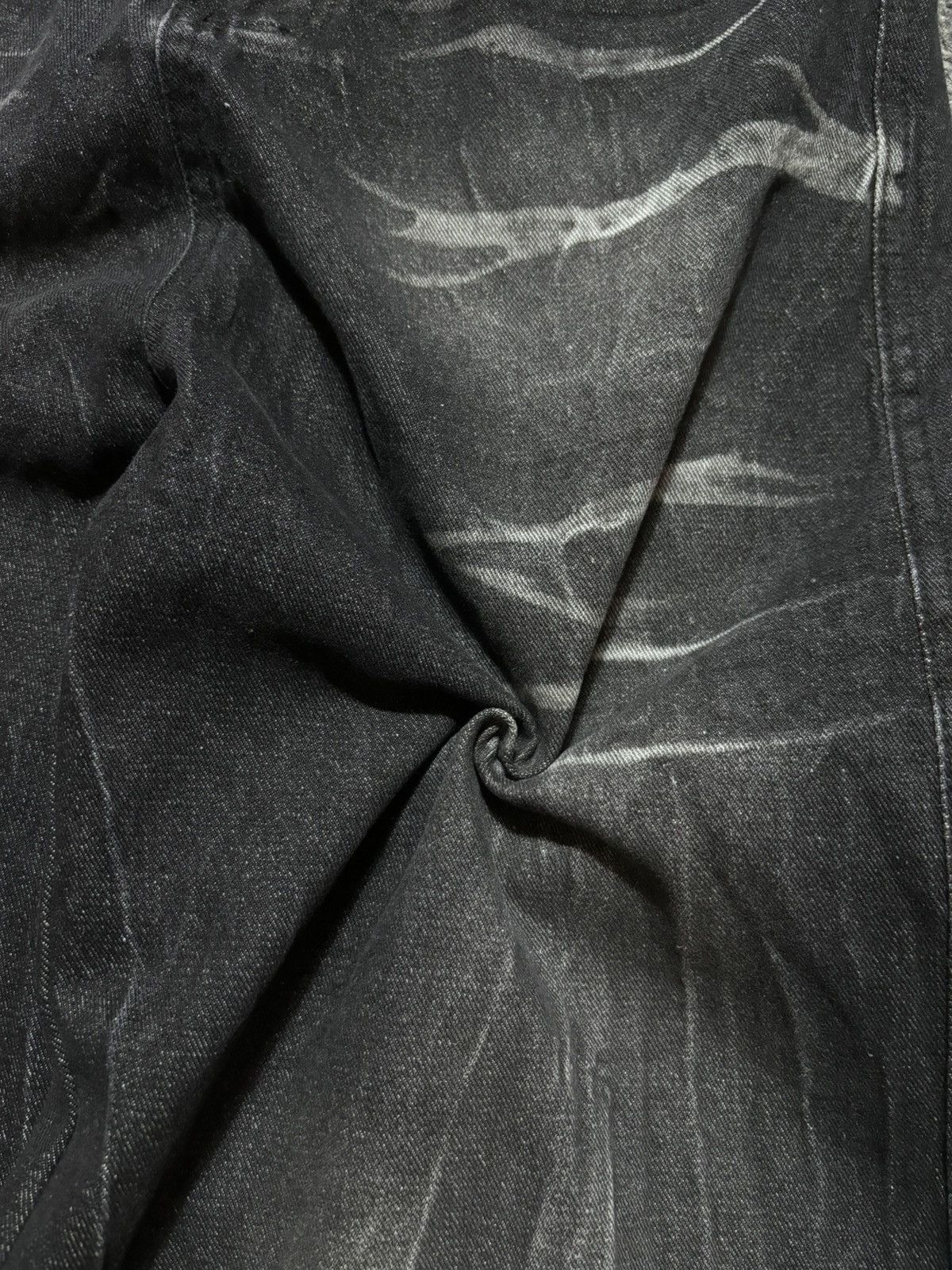 JNCO Vintage very rare wavy gradiant black washed baggy jeans Size US 32 / EU 48 - 19 Thumbnail