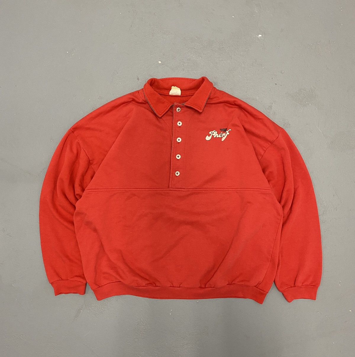 Vintage Vintage phenix red and grey sweatshirt Size US L / EU 52-54 / 3 - 1 Thumbnail