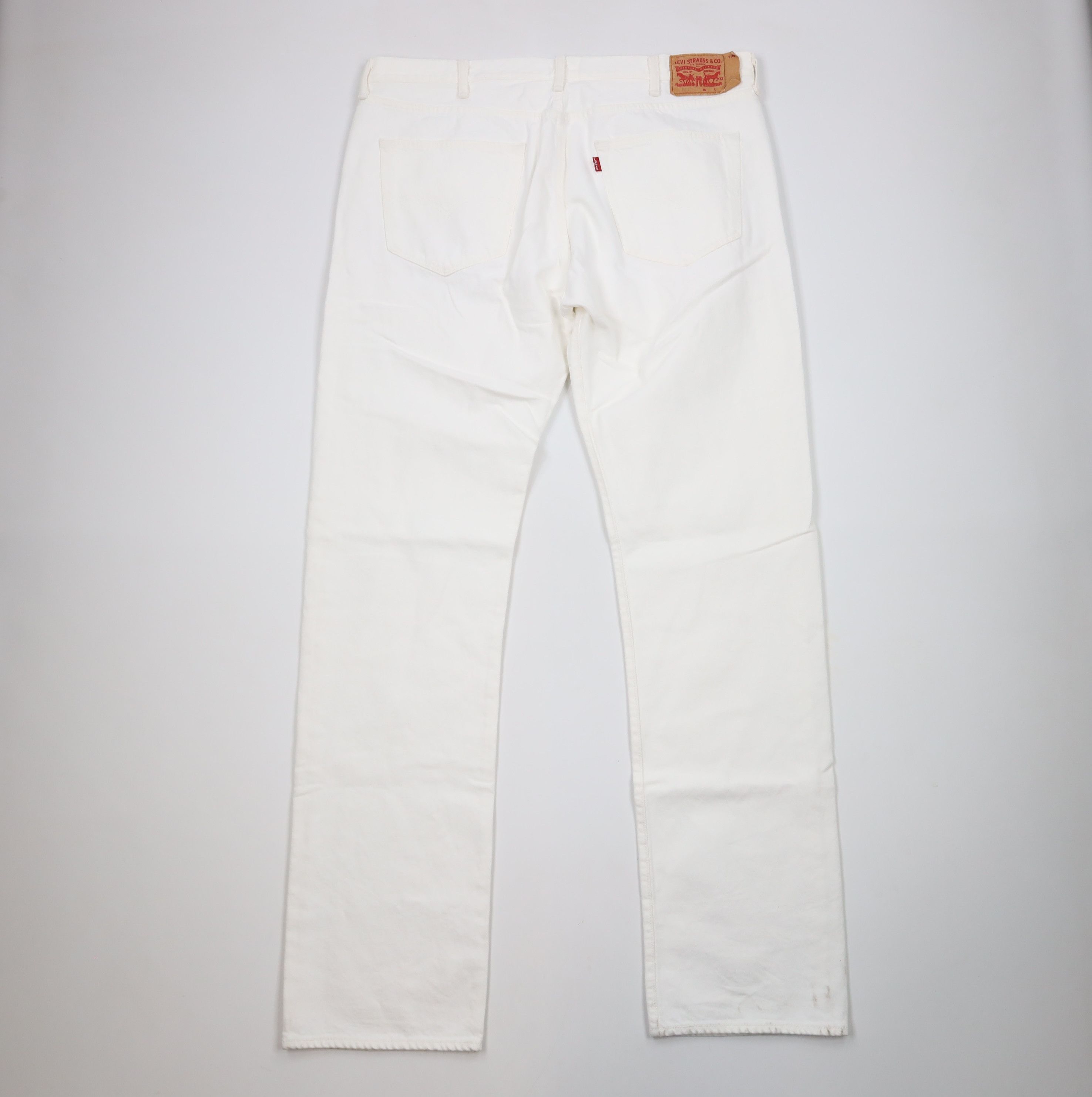 Levi's × Vintage Y2K Levis 501xx Fit Button Fly Denim Jeans White Cotton Size US 40 / EU 56 - 10 Thumbnail