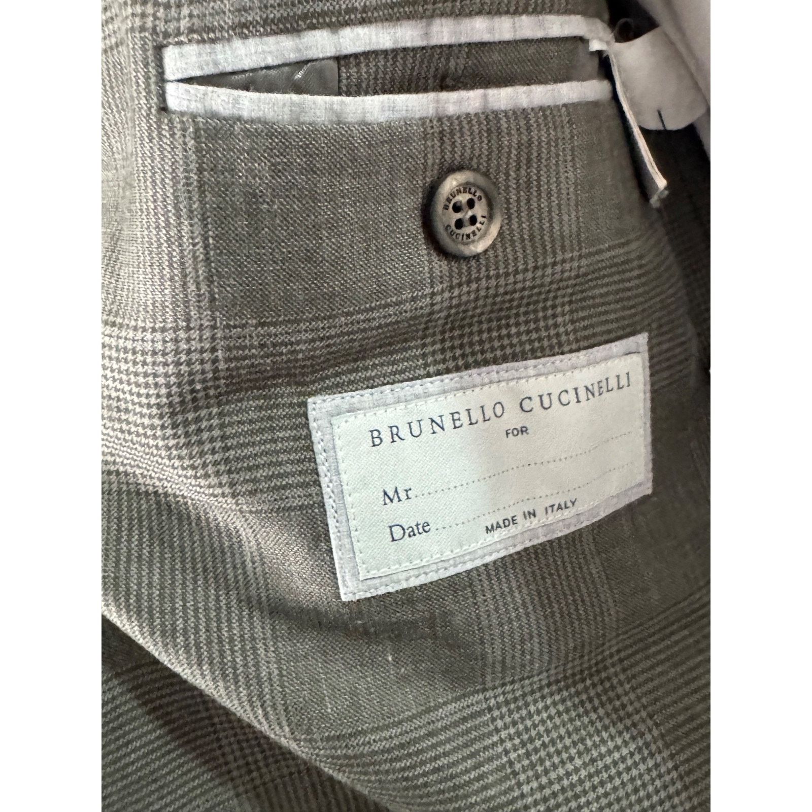 Brunello Cucinelli Brunello Cucinelli Peak lapel Prince of Wales Blazer 54/44 Size 44R - 4 Thumbnail