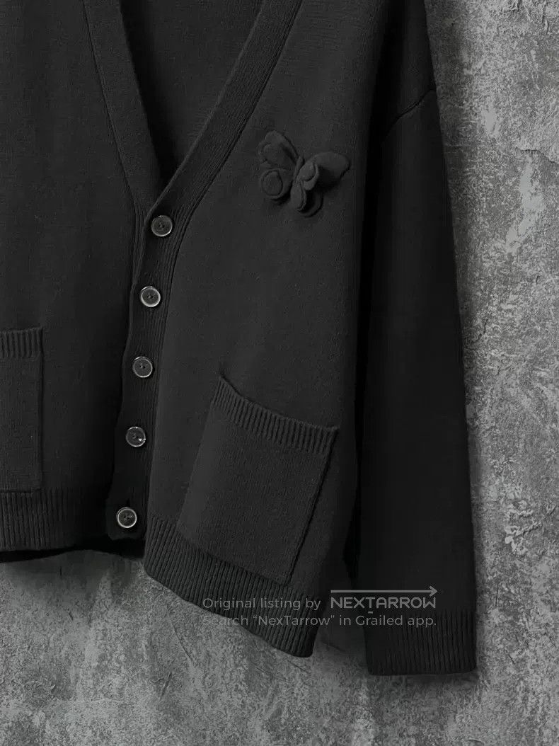 Valentino Valentino Black sheep wool knitted cardigan Size S / US 4 / IT 40 - 4 Thumbnail