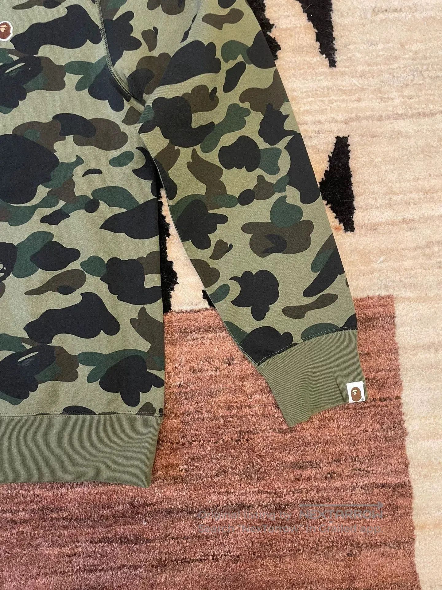 Bape Bape Classic Green Camo Crewneck Sweatshirt. Size US XL / EU 56 / 4 - 4 Thumbnail