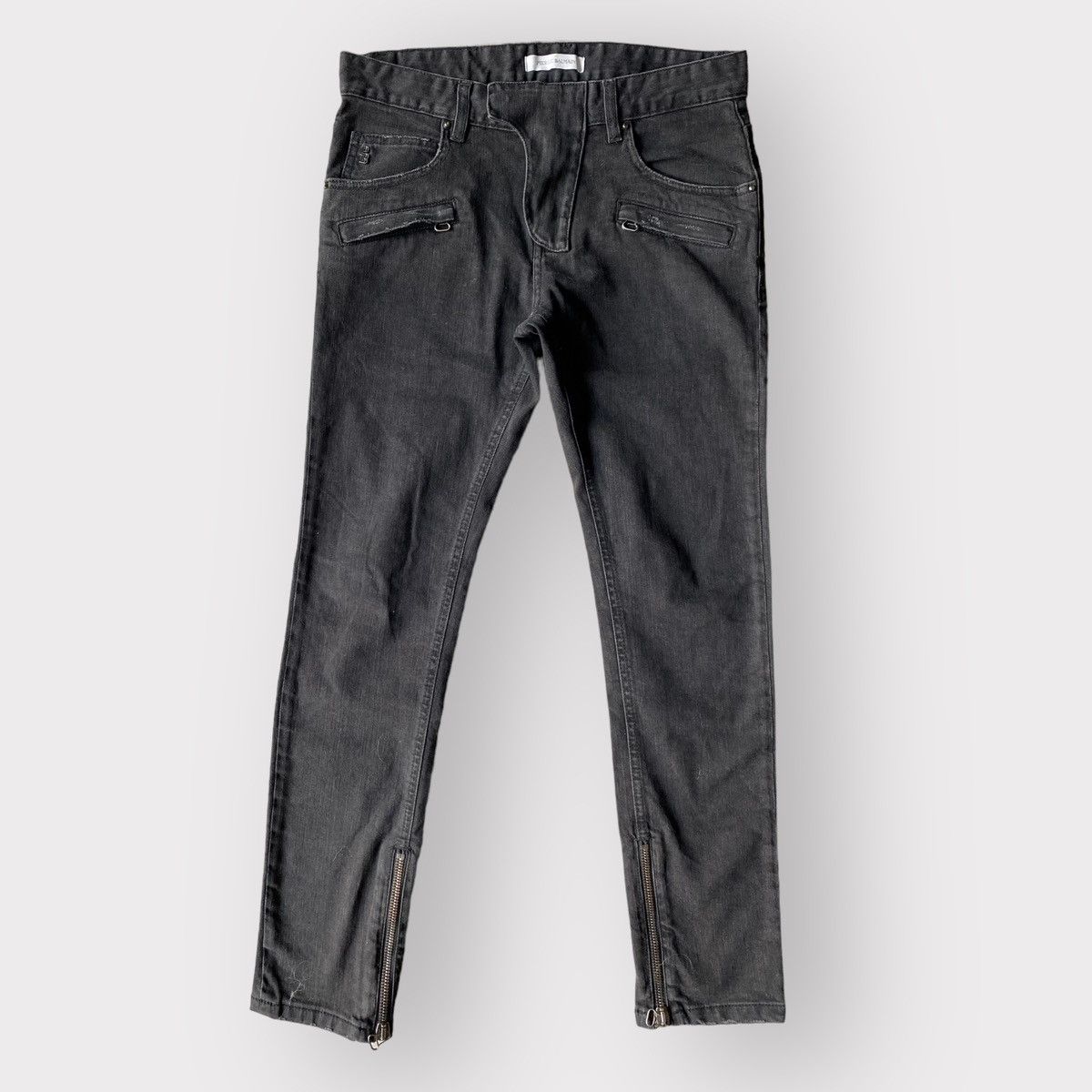 Balmain × Pierre Balmain Pierre Balmain Biker Jeans Size US 29 - 2 Thumbnail