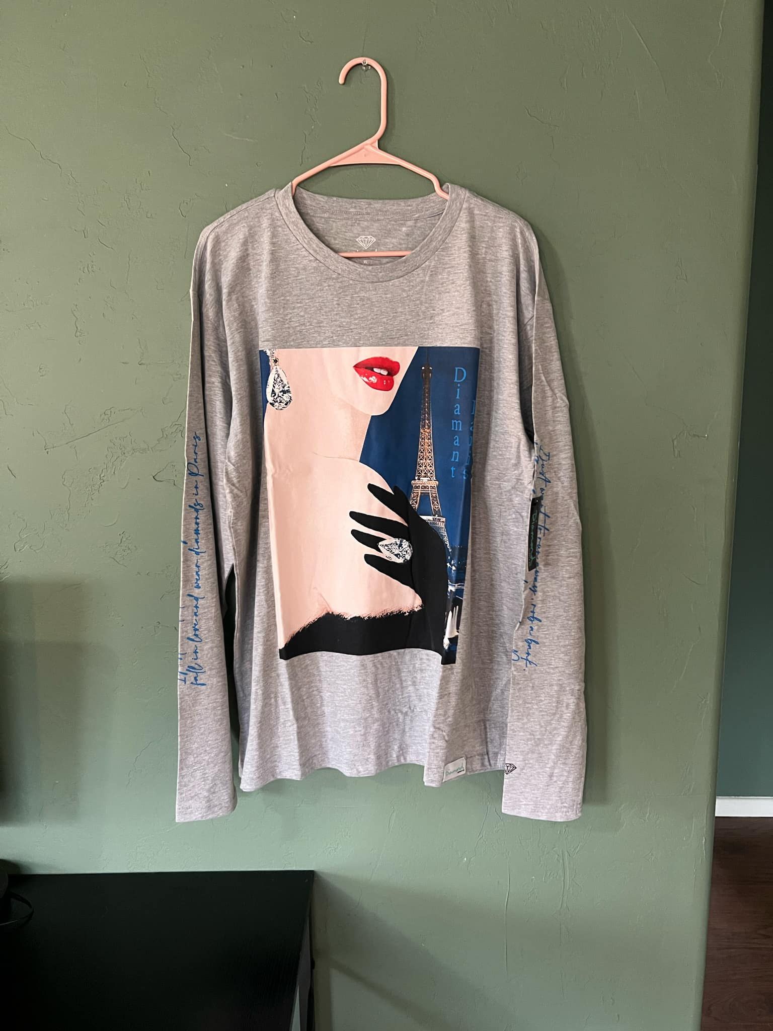 Diamond Supply Co. Diamond Supply Co Paris Diamont Long Sleeve Size US XL / EU 56 / 4 - 1 Thumbnail