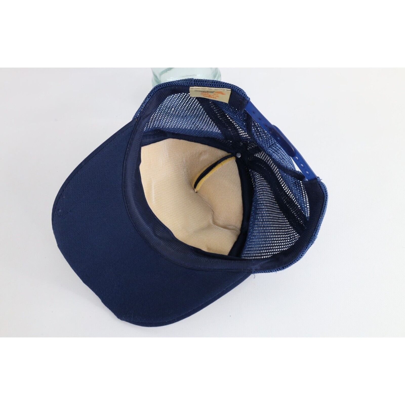 Vintage Vintage 80s Gold Leaf Hawaii Police 50 Trucker Hat Size ONE SIZE - 10 Thumbnail