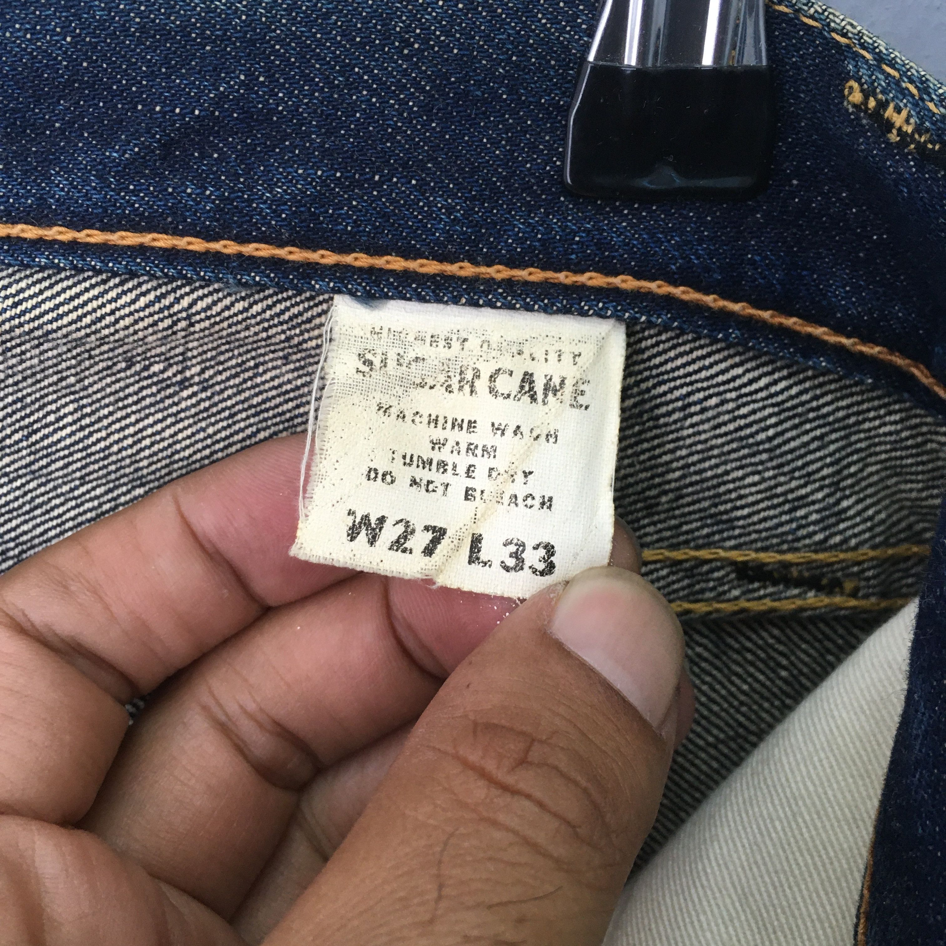 Sugar Cane Size 28x32.5 Vintage Sugar Cane Japan Denim S1480 Size US 28 / EU 44 - 12 Thumbnail