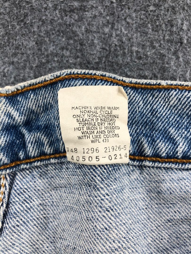 Levi's Vintage Light Wash Levis 505 Orange Tab Jeans-JM663 Size US 39 - 10 Thumbnail