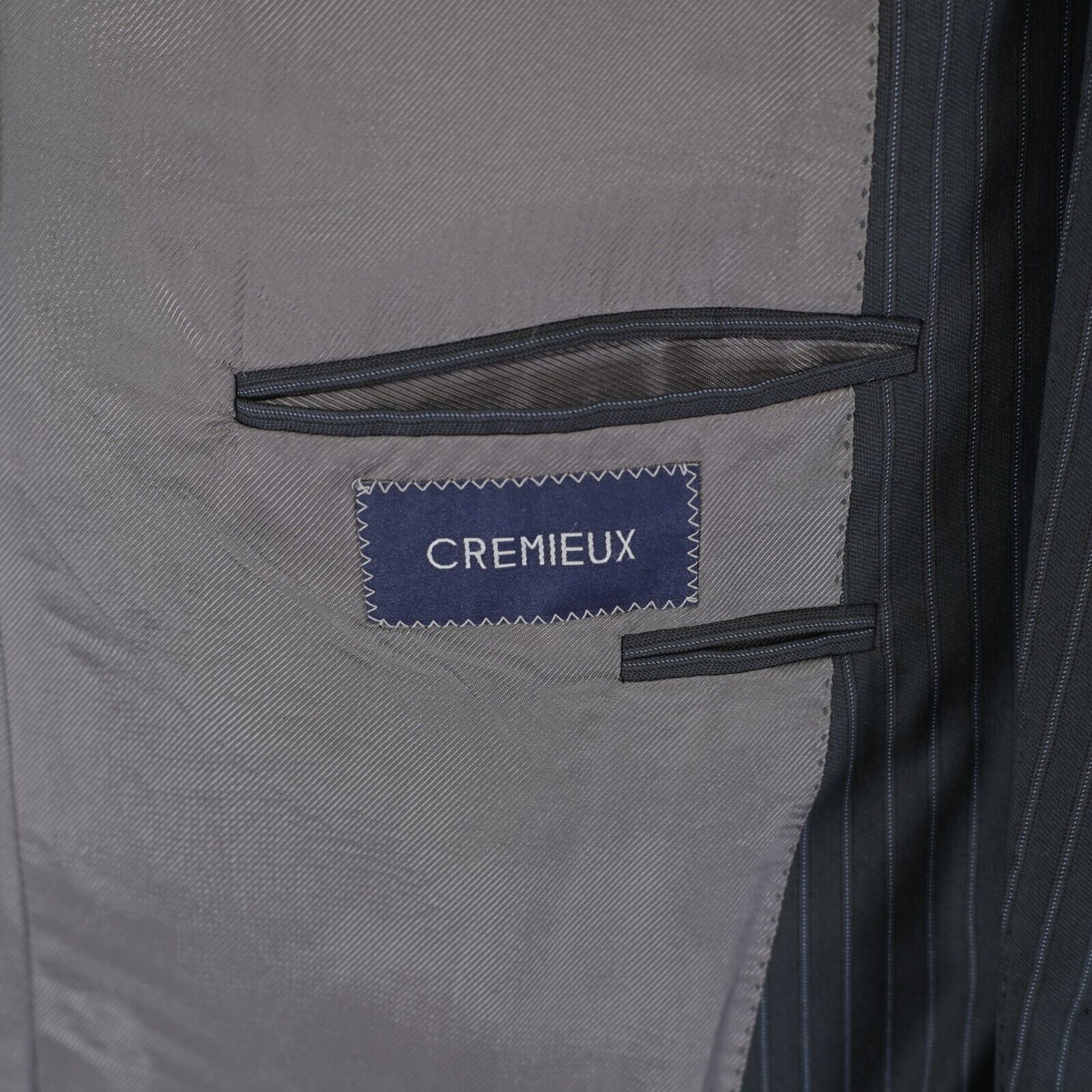Loro Piana Loro Piana Cremieux Super 130s Wool Gray Striped Denver CT 4 Size 44S - 9 Thumbnail