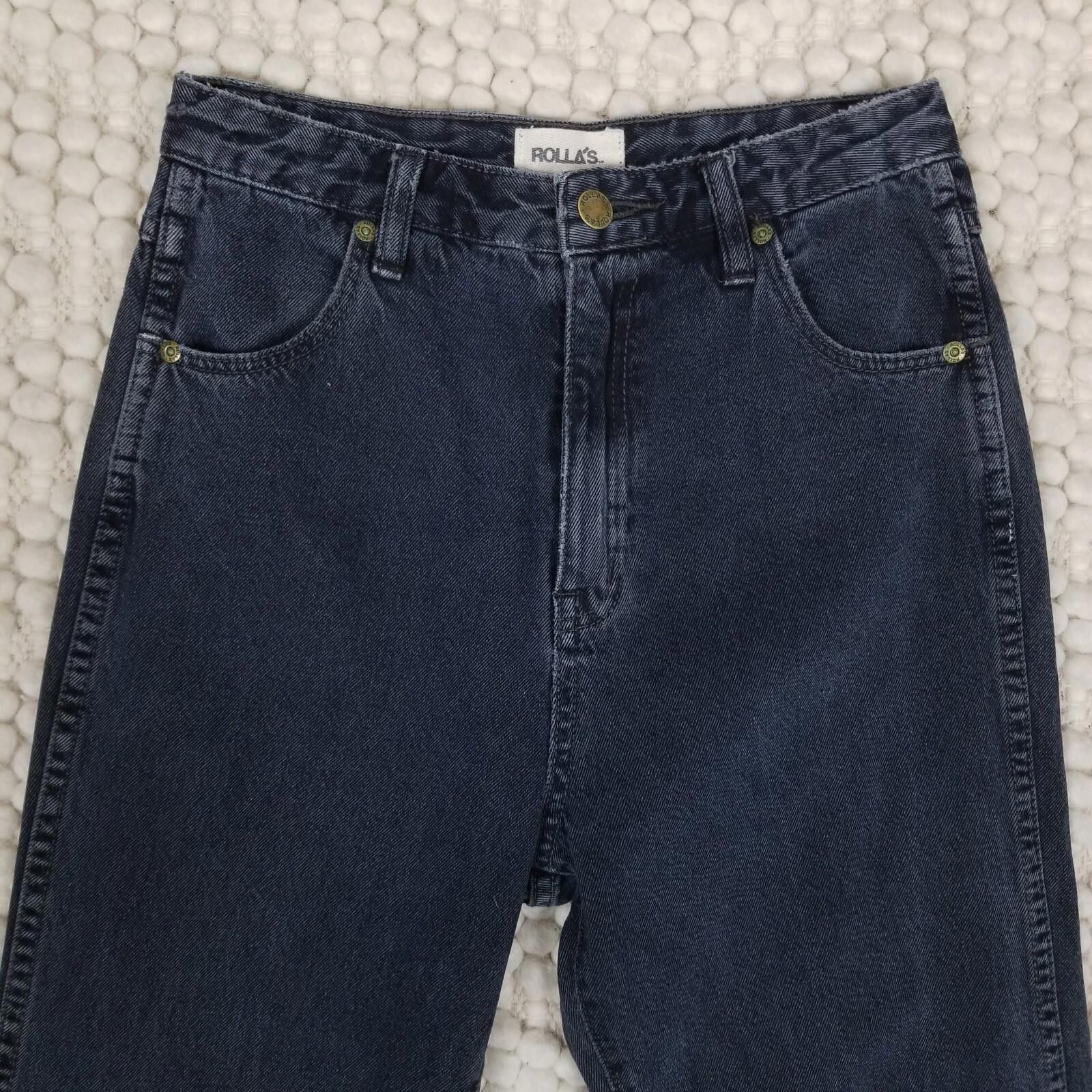 Rolla's Rolla's Dusters High Rise Relaxed Fit Jeans Dark Gray Sz 26 Size 26" / US 2 / IT 38 - 2 Thumbnail