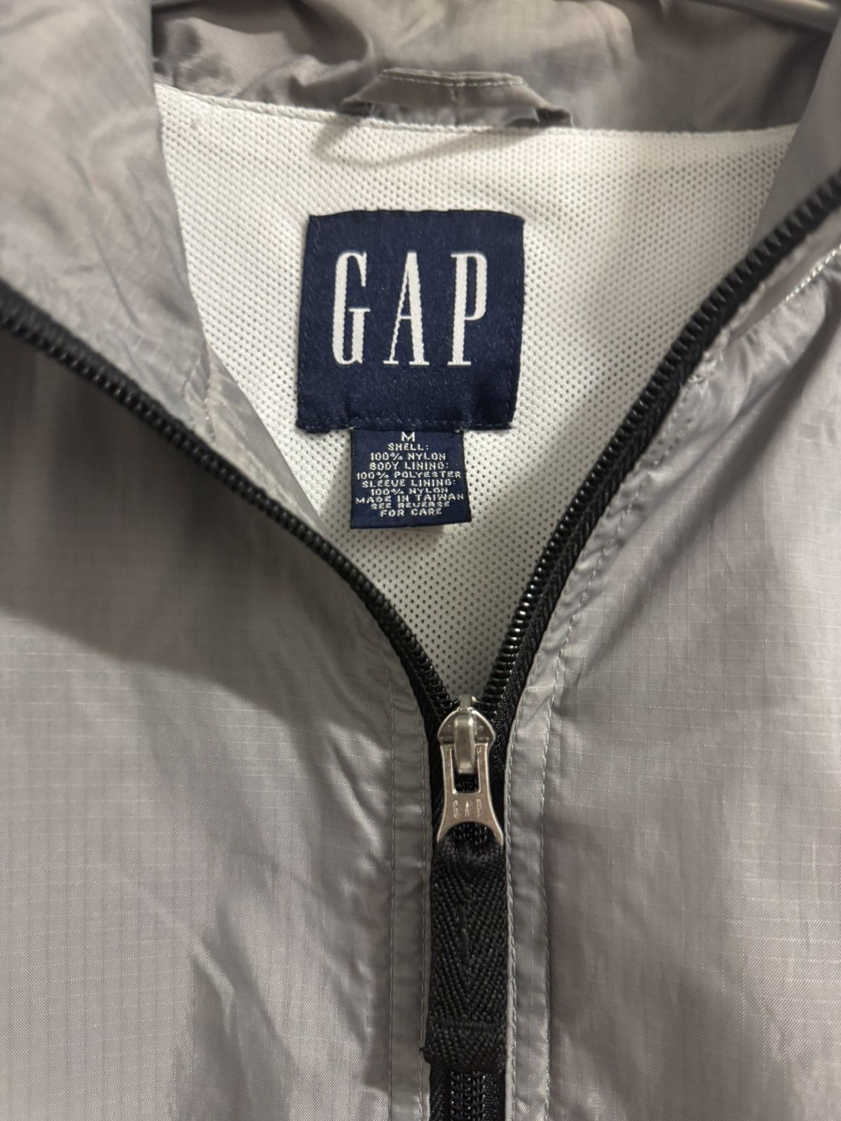 Gap Vintage Gap Silver Windbreak Size US L / EU 52-54 / 3 - 4 Thumbnail