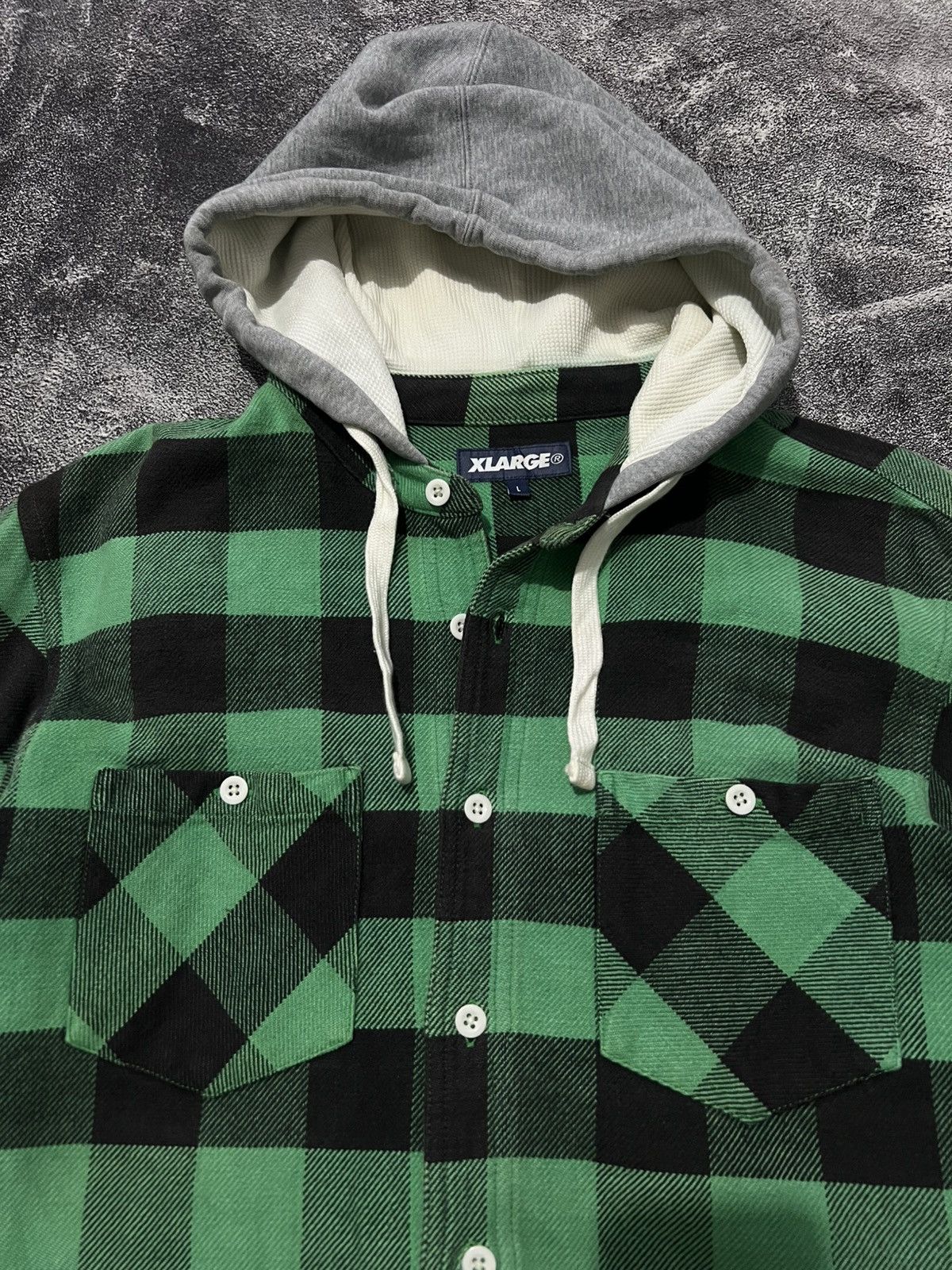 Xlarge XLarge Hooded Flannel Shirt Size US L / EU 52-54 / 3 - 4 Thumbnail