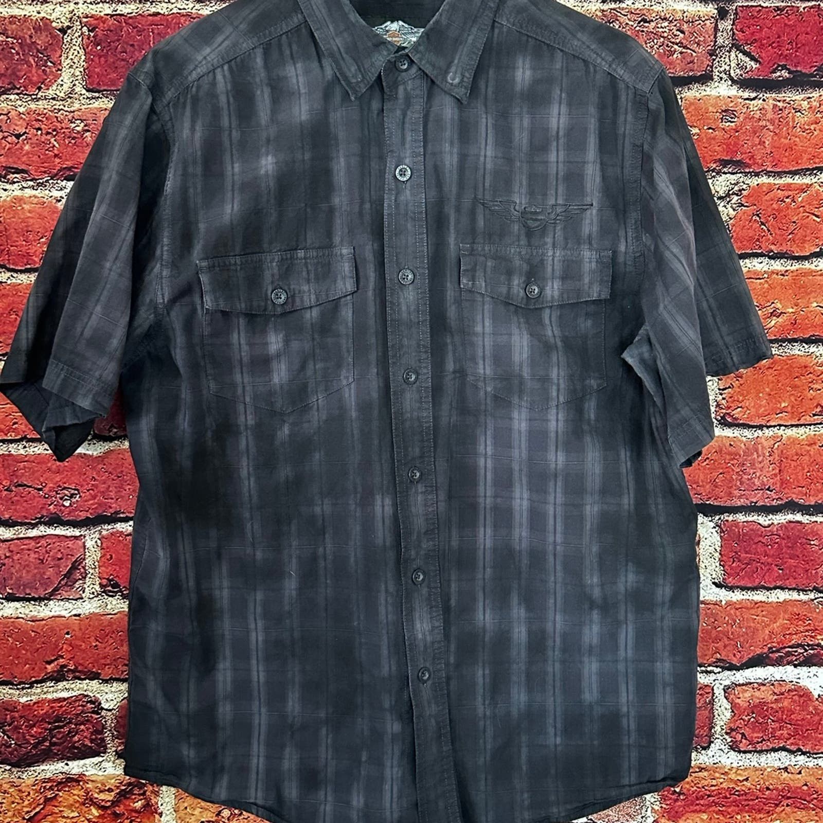Harley Davidson Harley Davidson short sleeve button down shirt Size US L / EU 52-54 / 3 - 2 Thumbnail