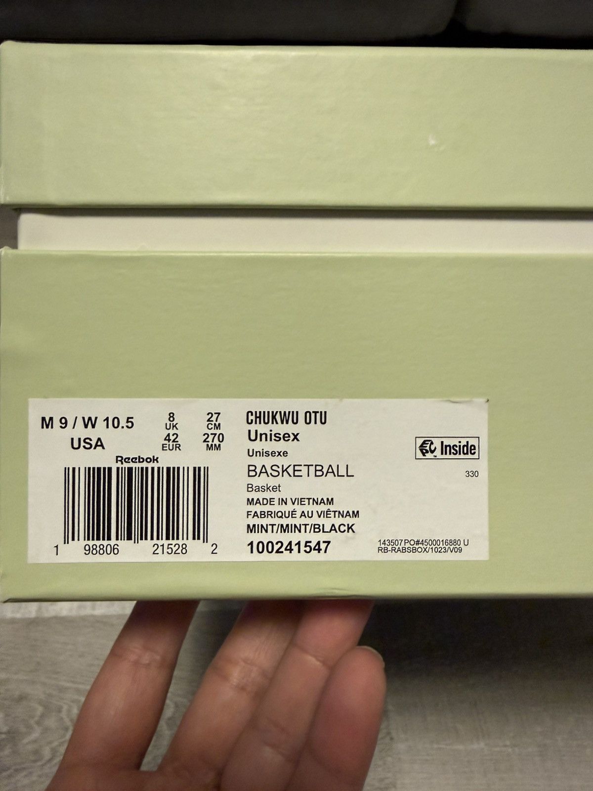 Reebok Reebok x Tobe Nwigwe “Chukwu” – Mint | Size 9 Size US 9 / EU 42 - 8 Thumbnail