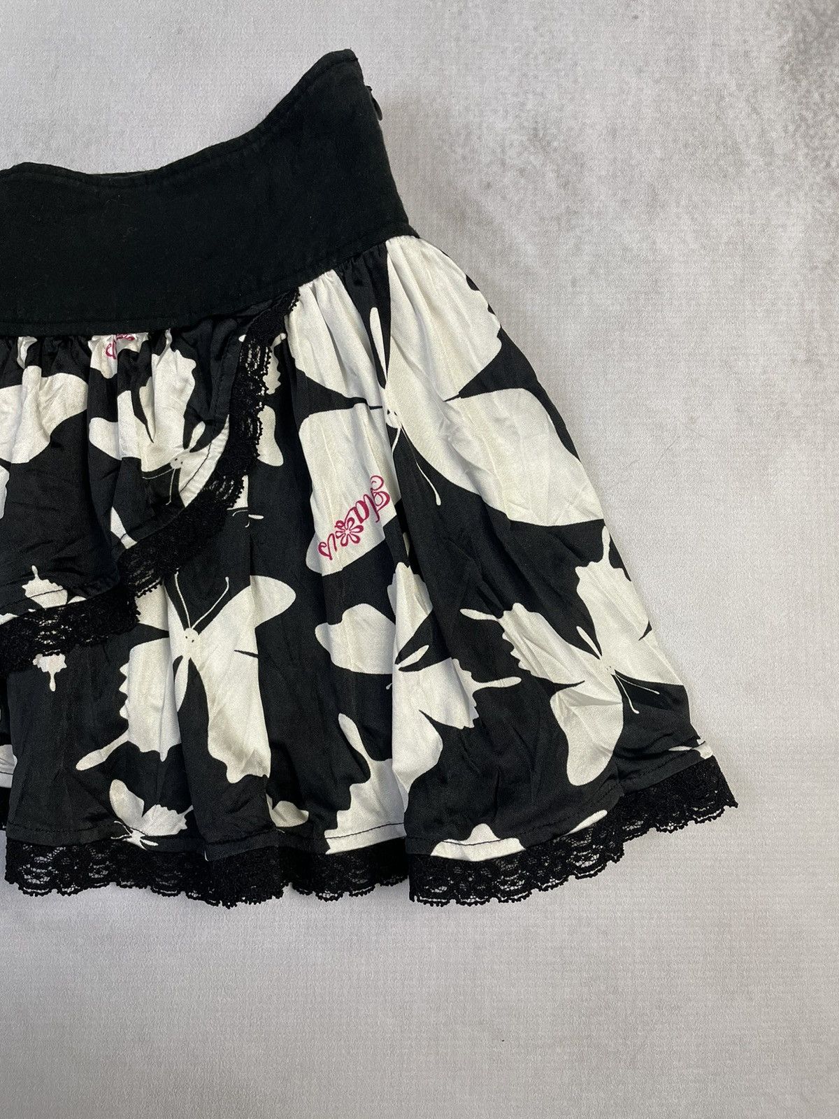 Japanese Brand Ma*rs 2009 Butterfly Asymmetric Skirt Skort Mars Sukapan Size 24" / US 00 / IT 34 - 4 Thumbnail