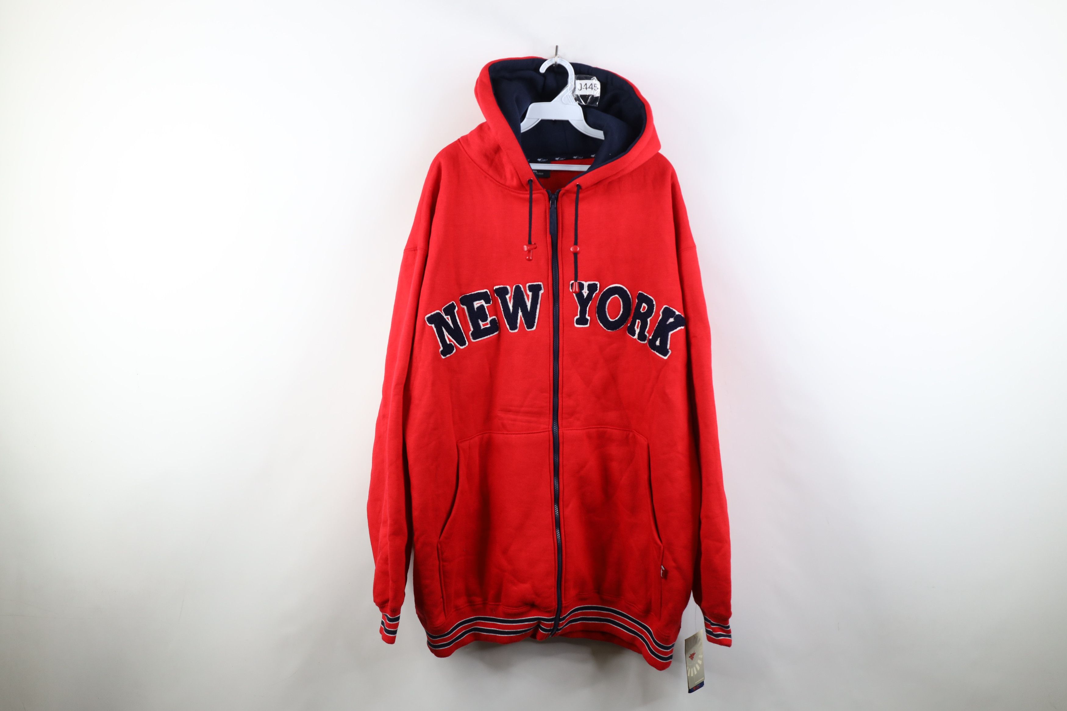 Vintage Deadstock Vintage Y2K Streetwear New York Full Zip Hoodie Size US XL / EU 56 / 4 - 1 Thumbnail