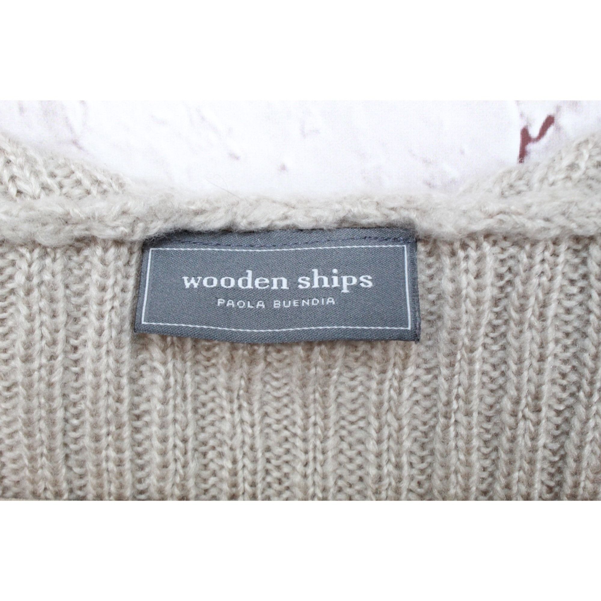 L.L. Bean Wooden Ships Wool Blend Open Cardigan Sweater S/M Size S / US 4 / IT 40 - 8 Thumbnail