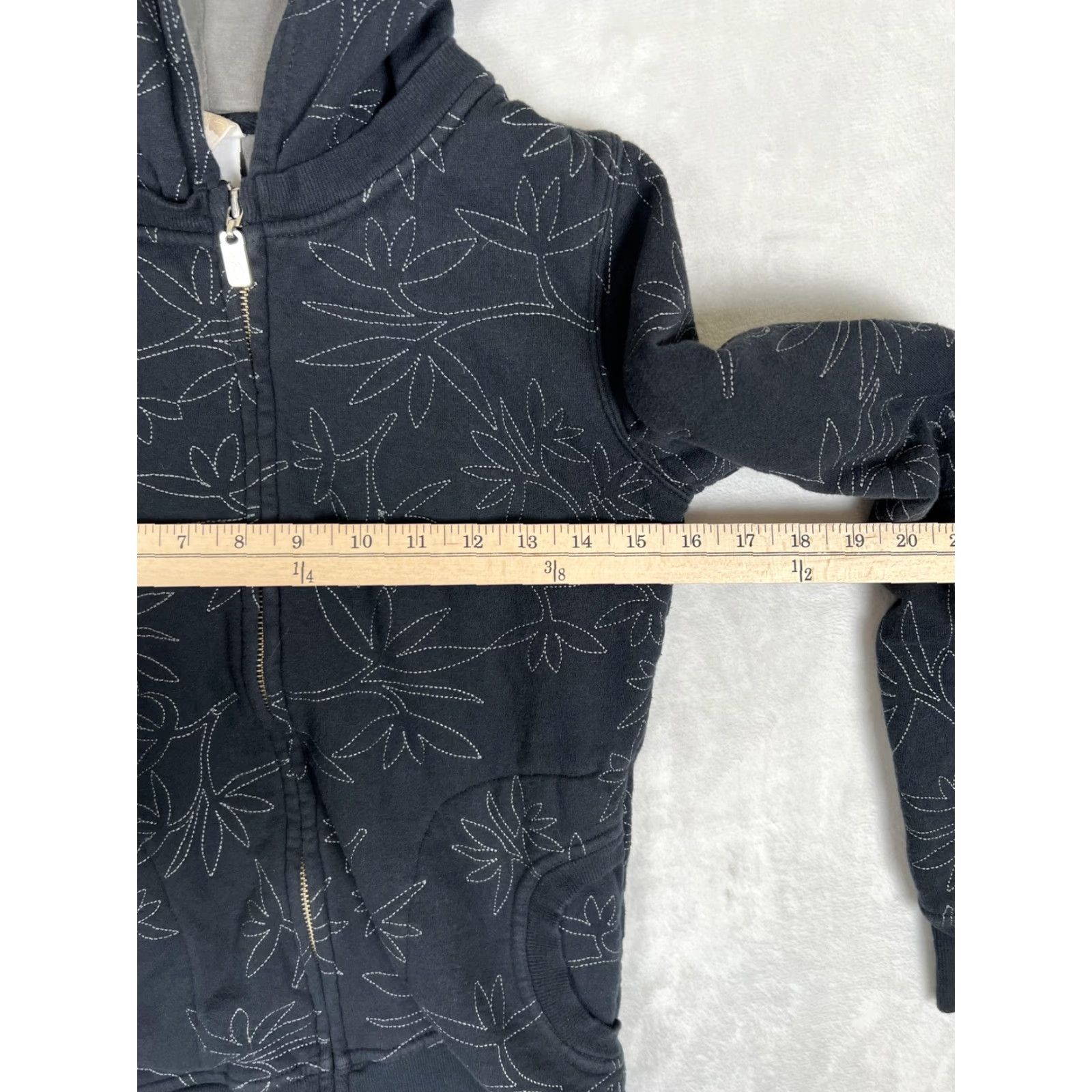 O'Neill VTG O'Neill Hoodie Sweatshirt Women's S Black Floral Full Zip Embroidered Y2K Size S / US 4 / IT 40 - 4 Thumbnail