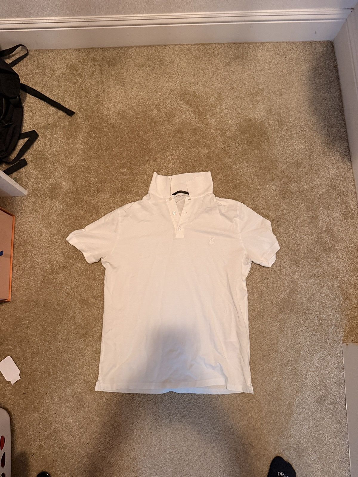 Louis Vuitton Louis Vuitton LV Logo Polo Shirt White Size Medium Size US M / EU 48-50 / 2 - 1 Thumbnail