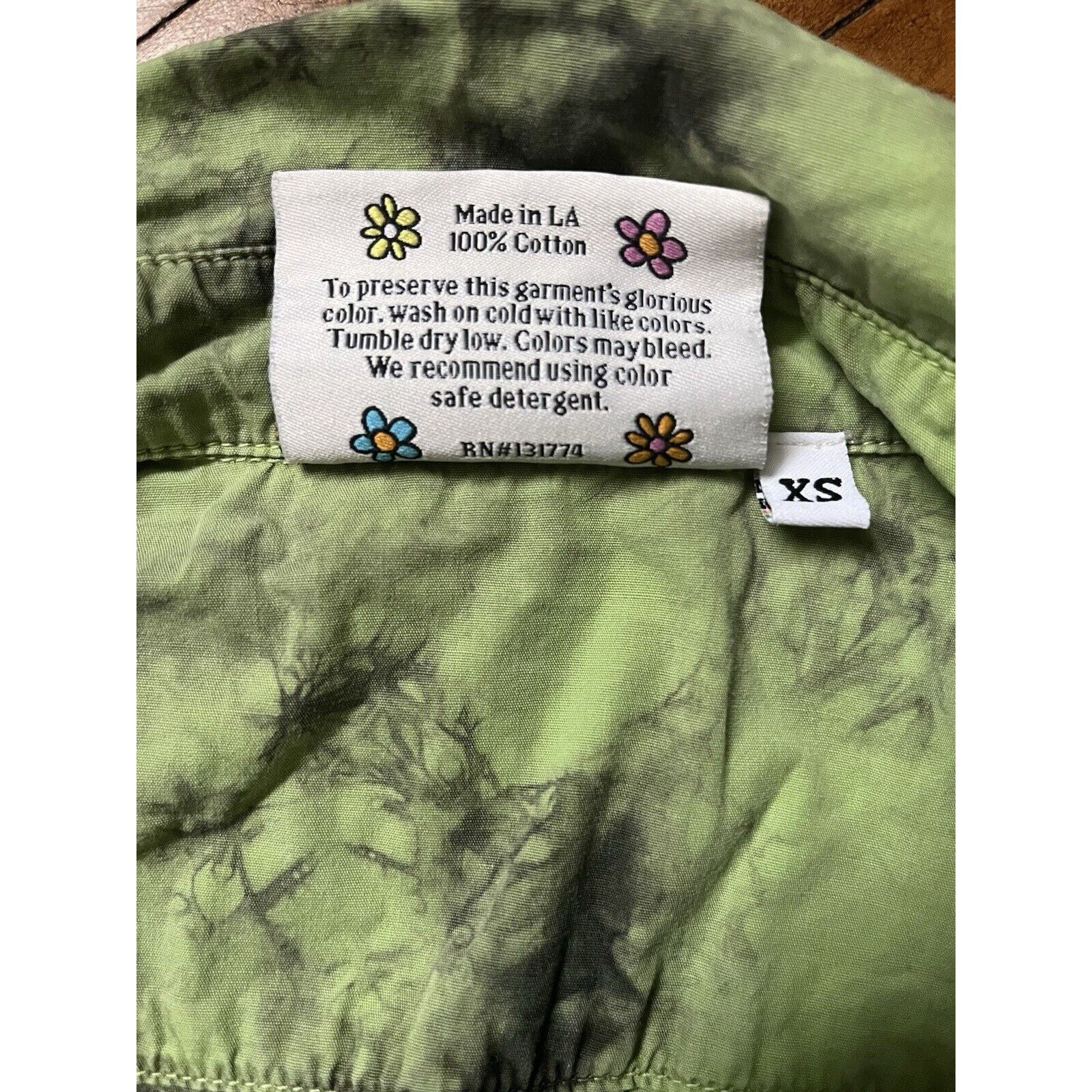 Big Bud Press ✨Big Bud Short Sleeve Tie Dyed Button Up Women’s XS Size XS / US 0-2 / IT 36-38 - 4 Thumbnail