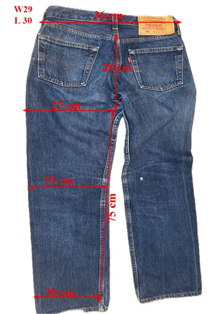 Levi's Vintage Levi's 501 Blue Jeans 80's and 90's Made in USA Size 29" - 2 Thumbnail
