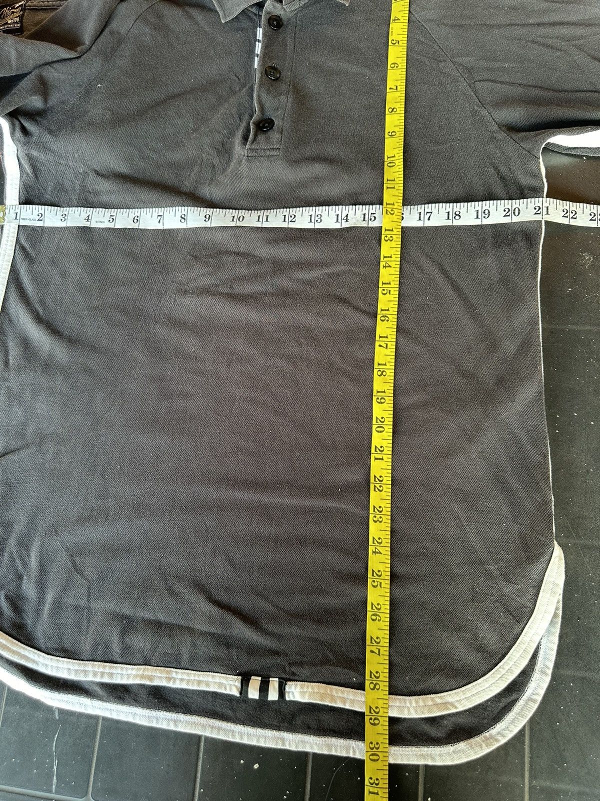 Adidas × Y's Y-3 Yohji Yamamoto Adidas Collar Tee Size US M / EU 48-50 / 2 - 9 Thumbnail
