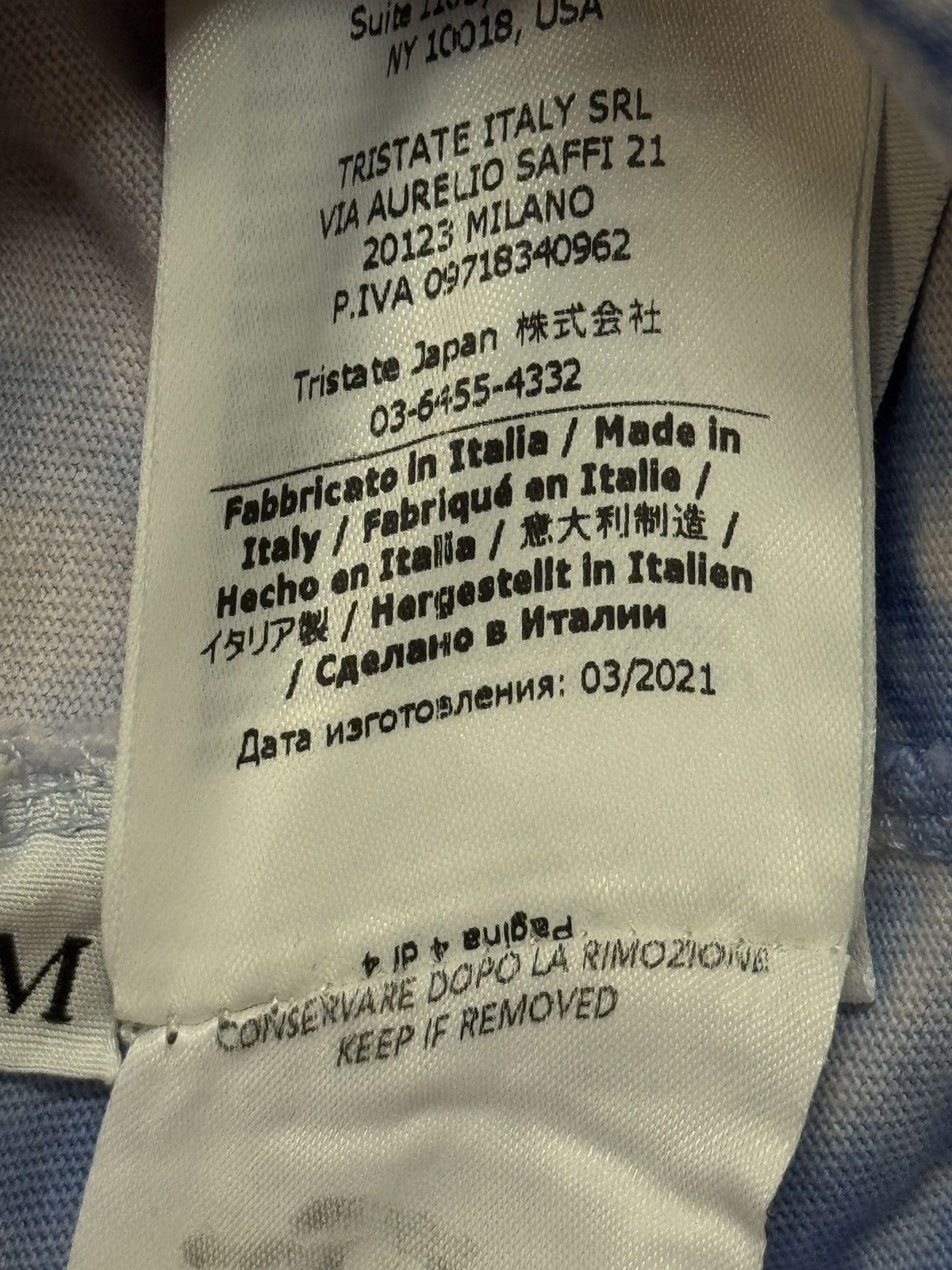 C.P. Company C.P. Company Treated Next Landscape T-shirt in blue. Size US M / EU 48-50 / 2 - 18 Thumbnail