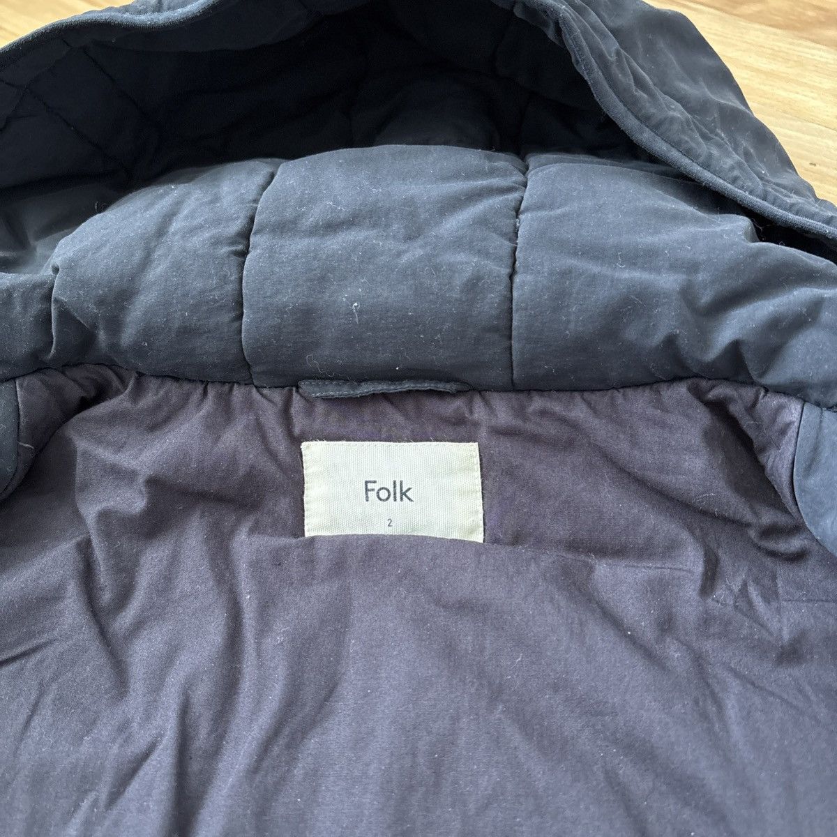 Folk Folk Padded Hooded Jacket Navy Size 2 Size US S / EU 44-46 / 1 - 4 Thumbnail