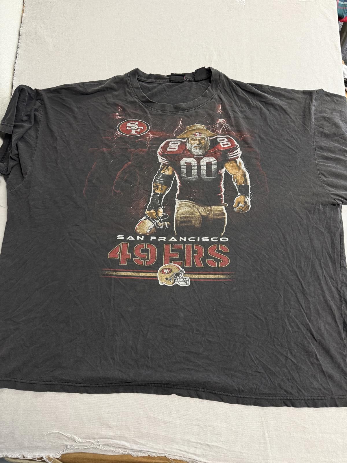 NFL Faded San Francisco 49ers Gold Miner T-shirt Lighnting 4XL Size US XXL / EU 58 / 5 - 1 Thumbnail