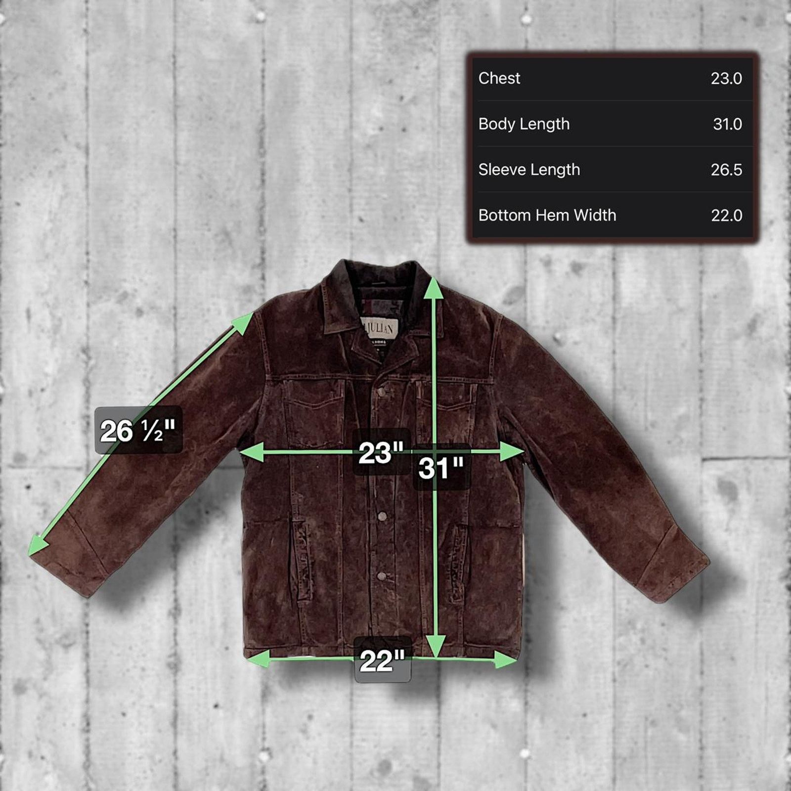 Other M. Julian Vintage (90’s) Distressed Button-Up Suede Jacket Size US L / EU 52-54 / 3 - 5 Thumbnail