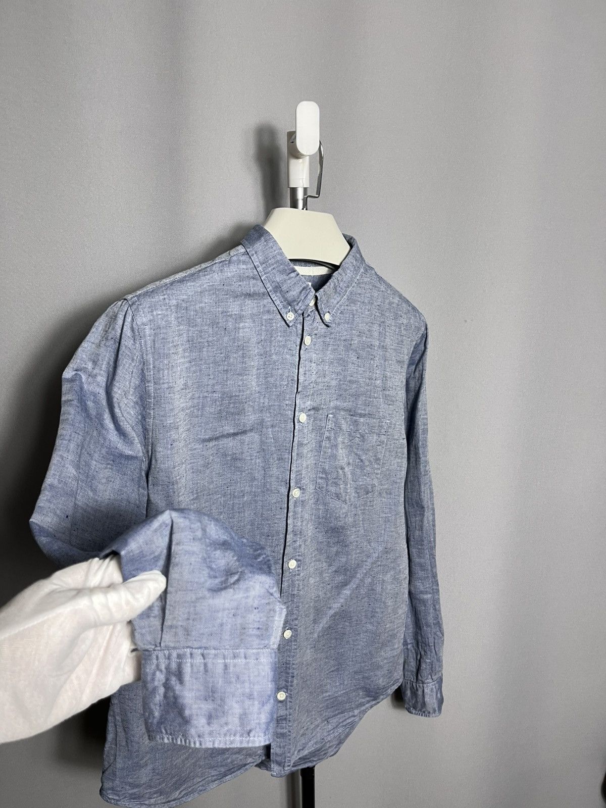 Norse Projects norse projects osvald bd cotton linen shirt button down Size US M / EU 48-50 / 2 - 3 Thumbnail