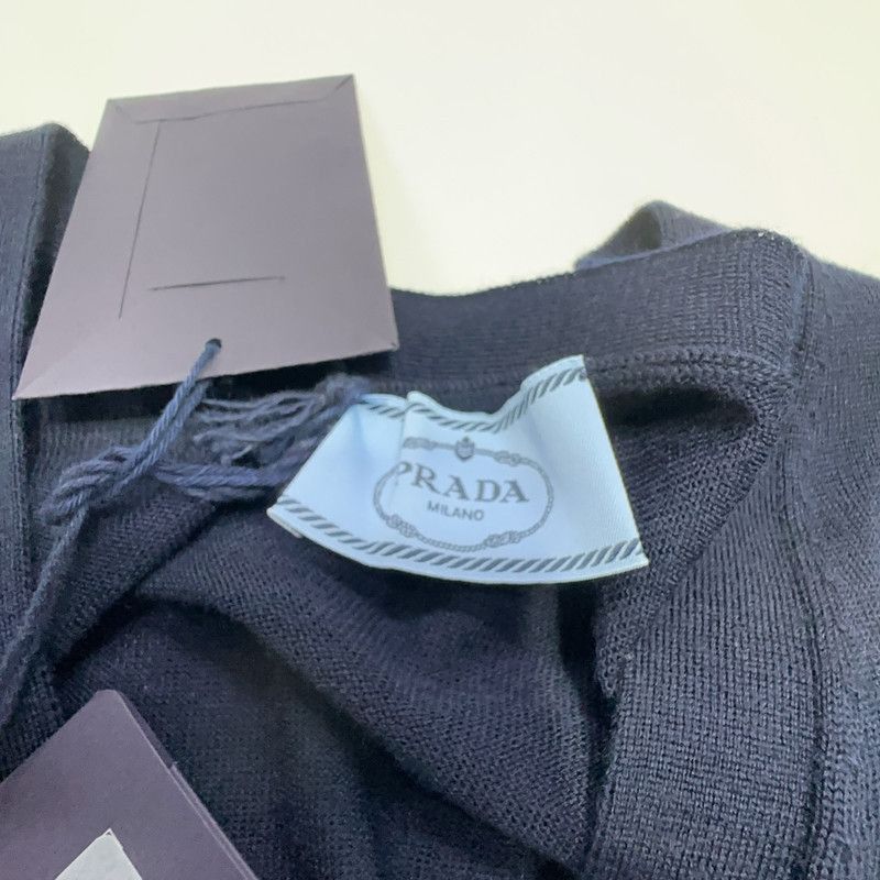 Prada Prada Navy Blue Knit Cardigan-2506 Size US S / EU 44-46 / 1 - 5 Thumbnail