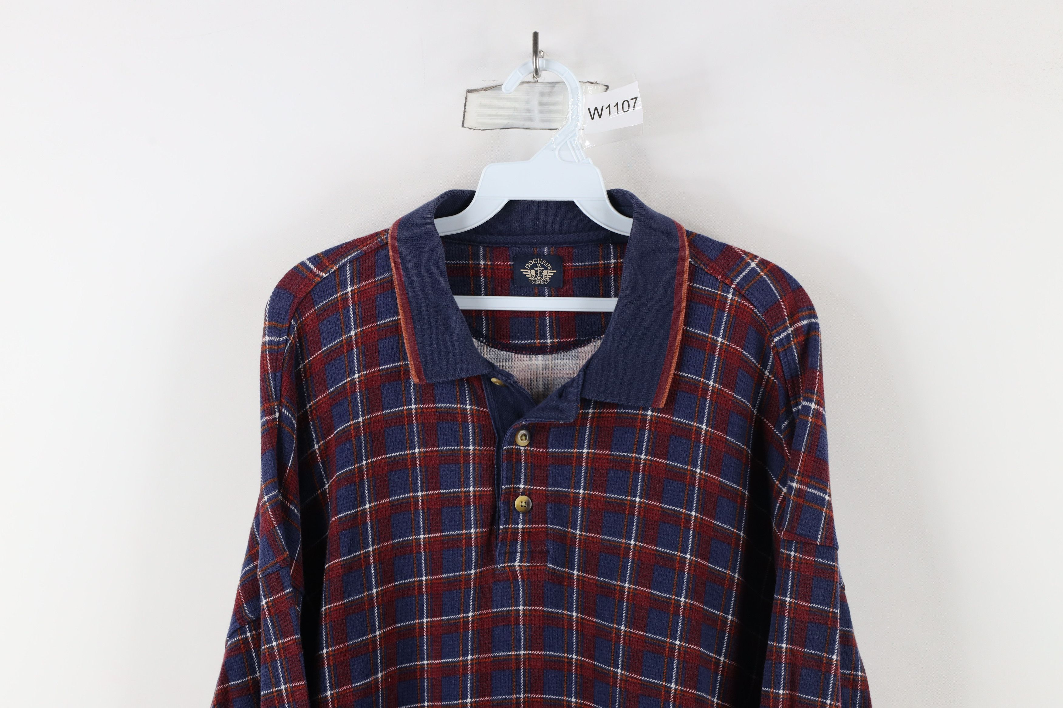 Vintage Vintage 90s Streetwear Knit Long Sleeve Rugby Polo Shirt Size US XXL / EU 58 / 5 - 2 Thumbnail