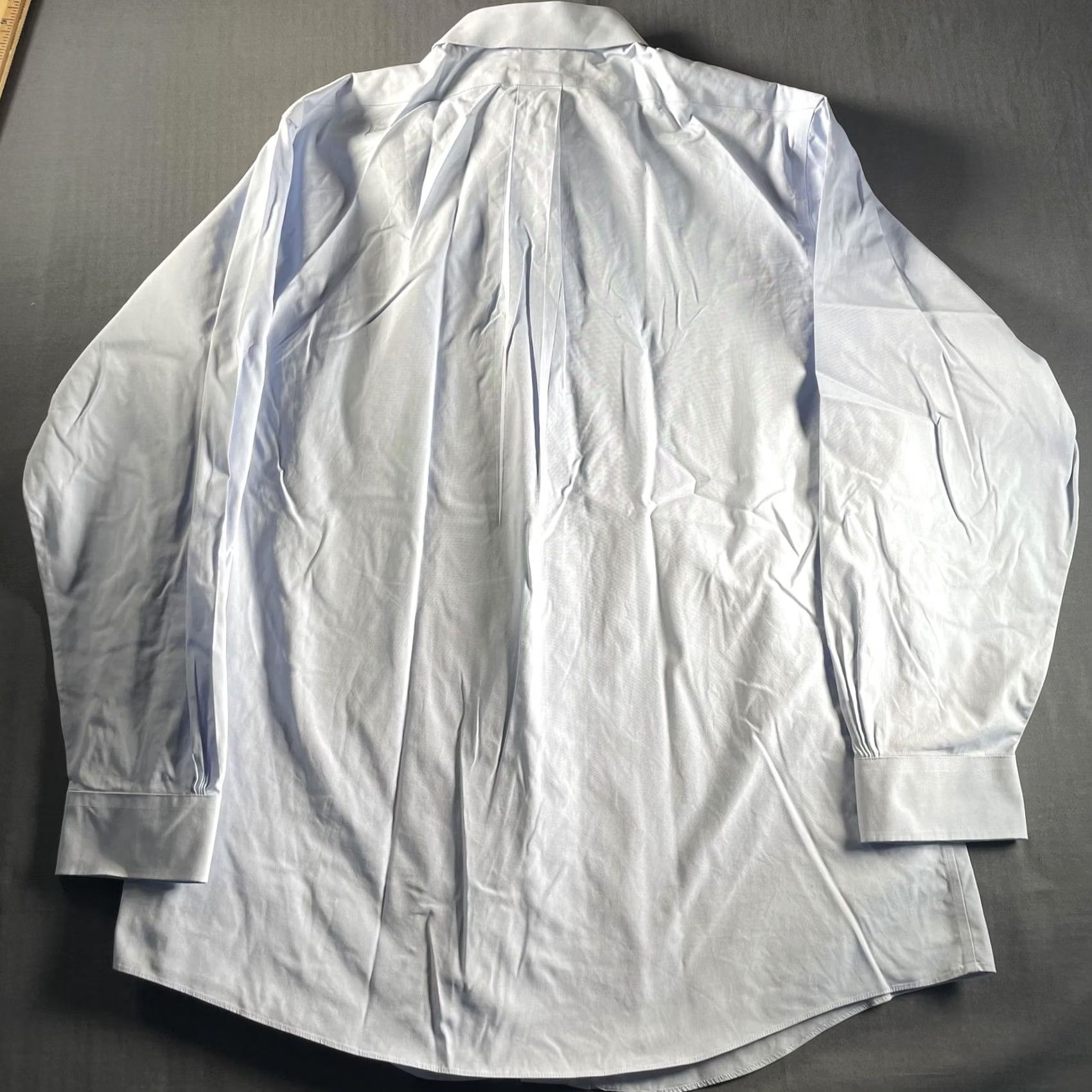 Brooks Brothers Brooks Brothers Shirt Mens 17-34 Regent Non-Iron Supima Long Sleeve Dress Shirt Blue Wide Collar Barrel Cuff Wrinkle Resistant All Seasons Mens Size 46R - 5 Thumbnail