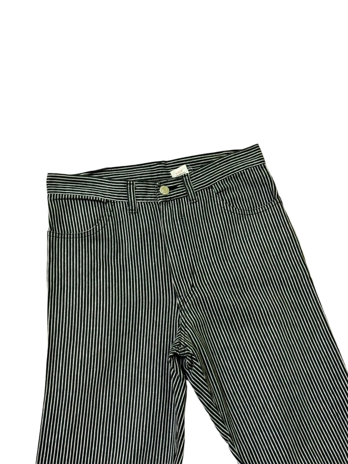 If Six Was Nine × Japanese Brand × Tornado Mart Flare Jeans Striped Design Faded Bootcut Denim Size US 27 - 4 Thumbnail