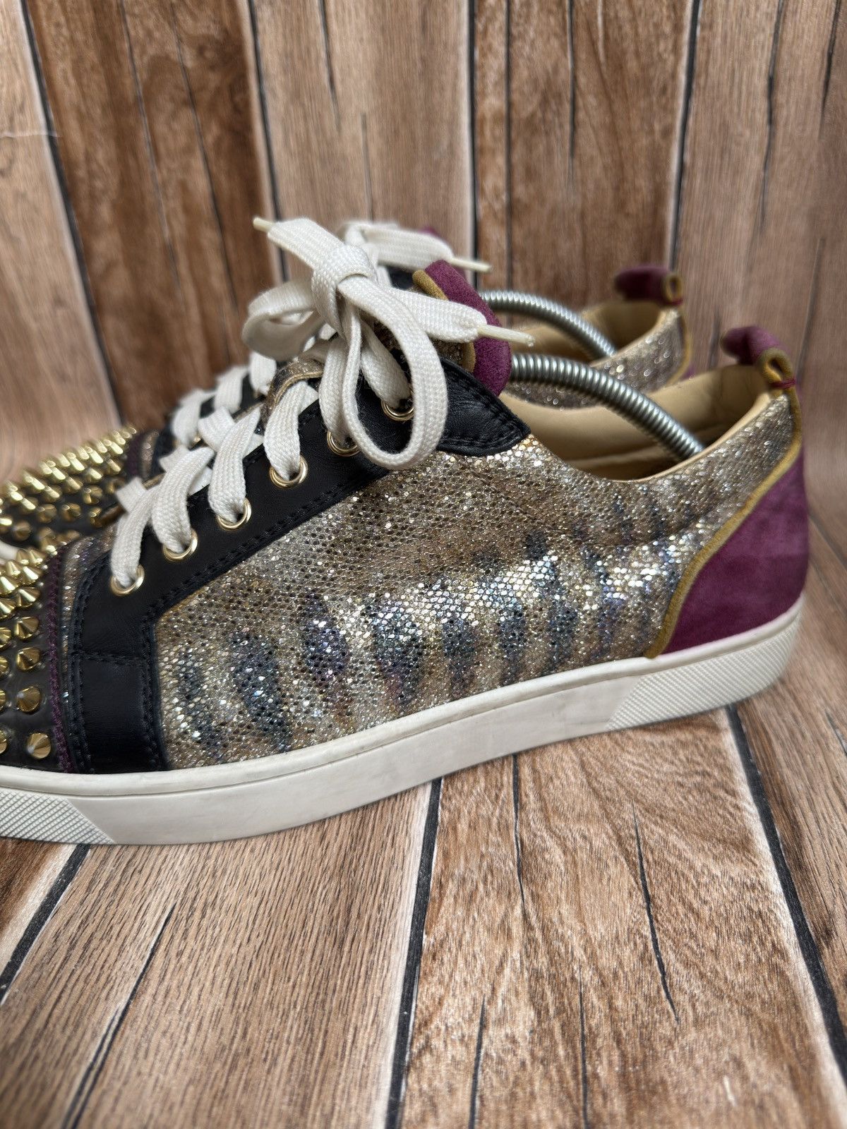 Christian Louboutin Glitters Louis junior spike trainers Size US 7.5 / EU 40-41 - 6 Thumbnail