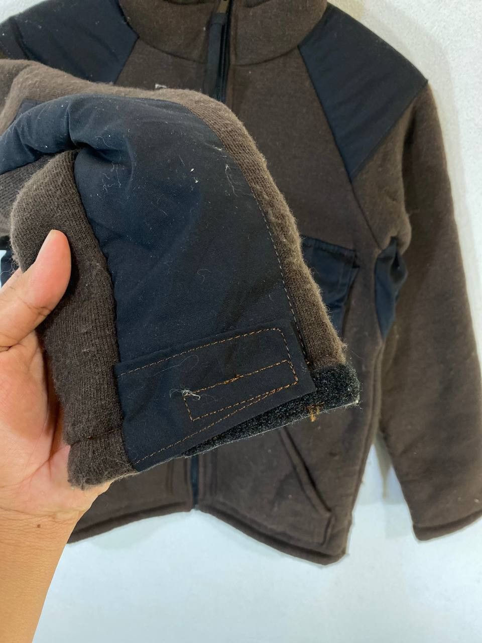 Vintage vintage military jacket fleece lining nice design Size US S / EU 44-46 / 1 - 4 Thumbnail